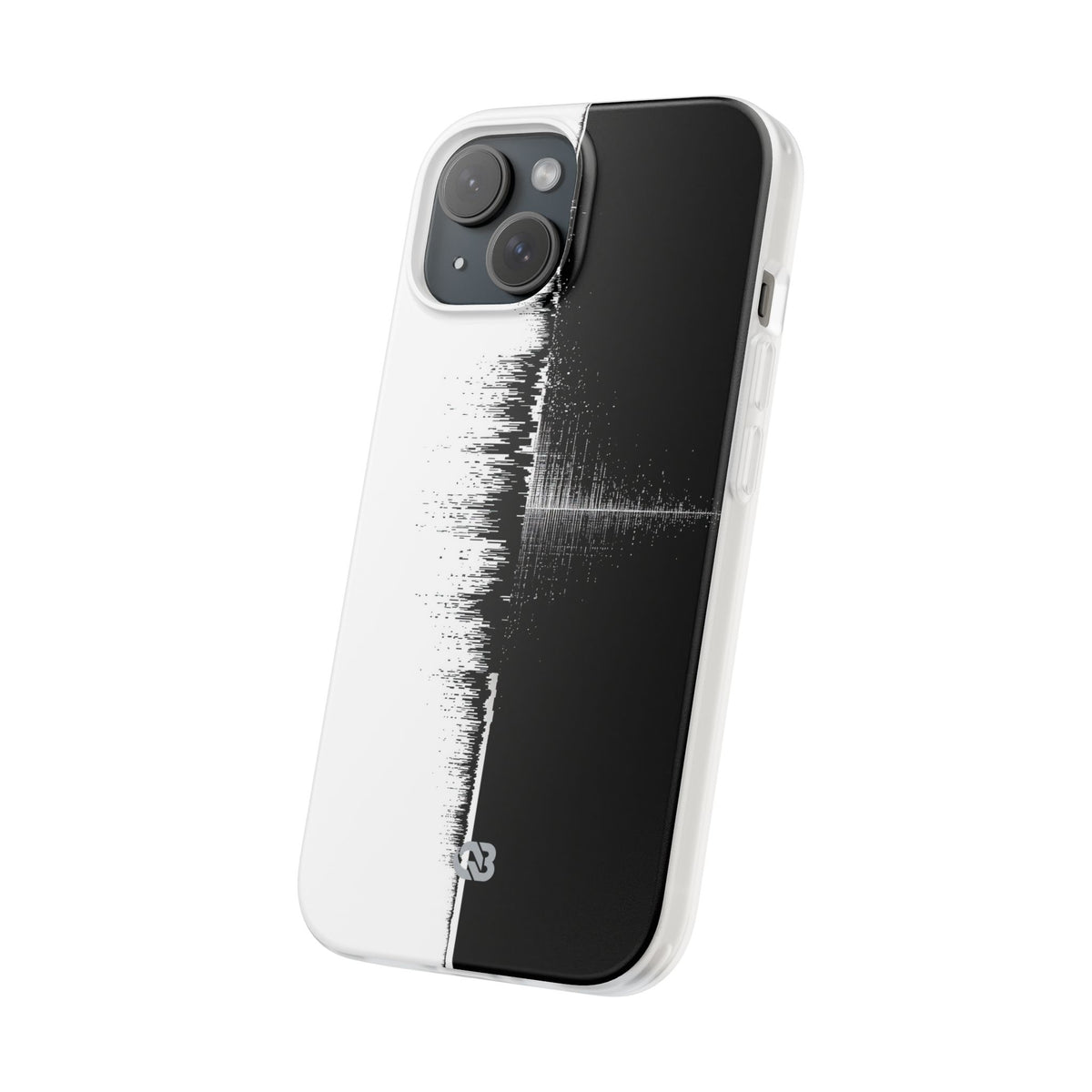 Black Lite Phone Case for iPhone - Static Signal Split