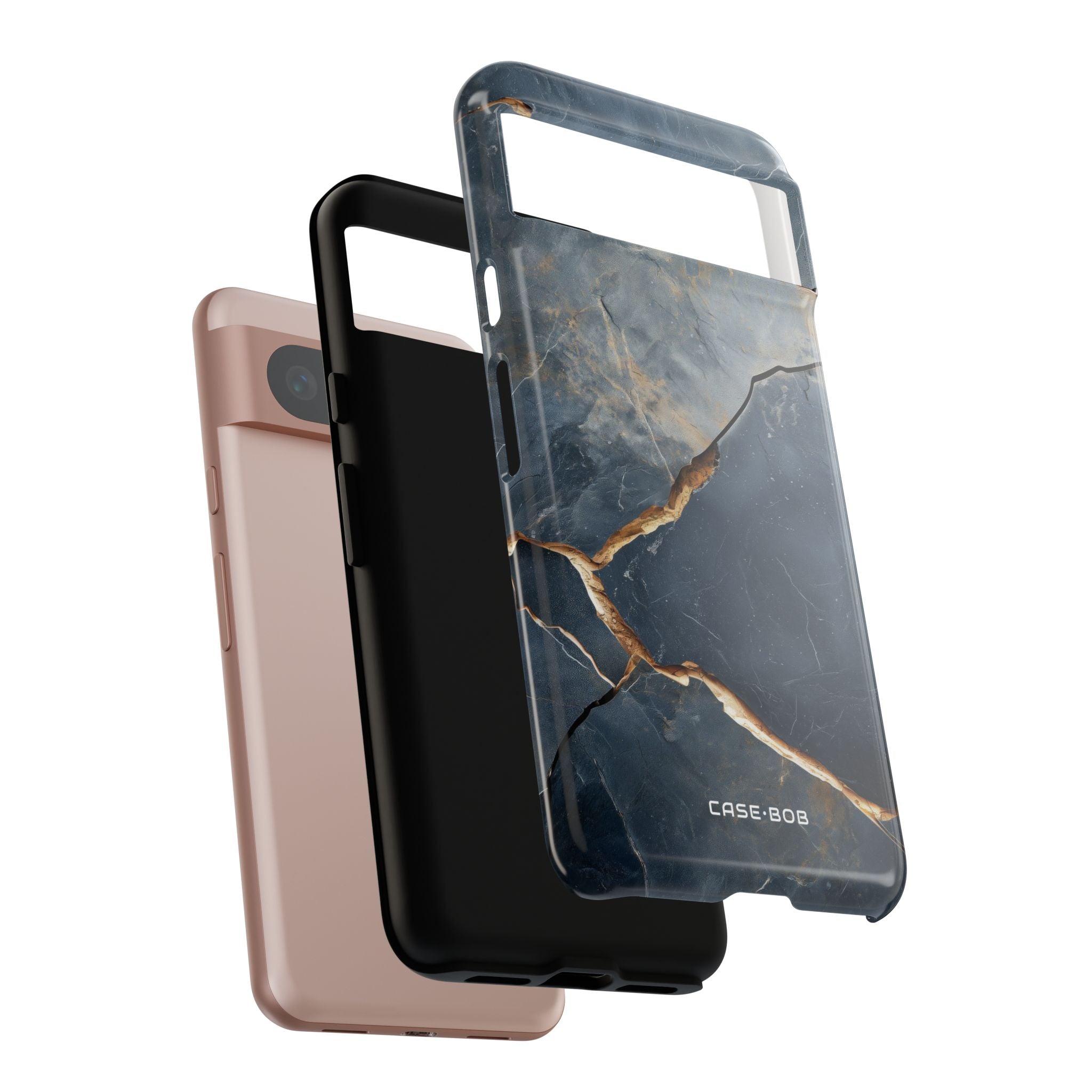 Jagged Vein Navy Google Pixel 8 Case - Tough