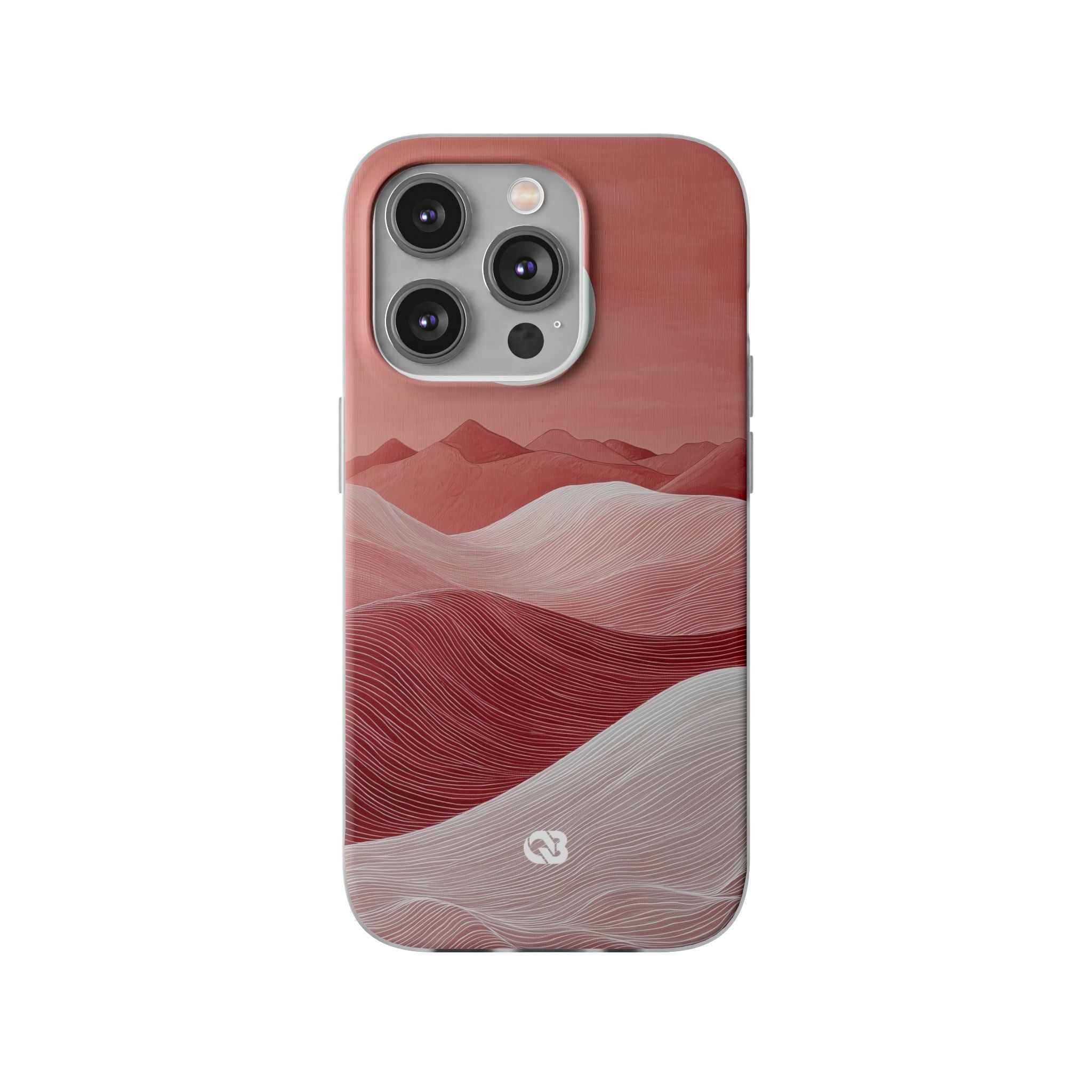 Crimson Dune Horizon · Soft Telefoncover for iPhone