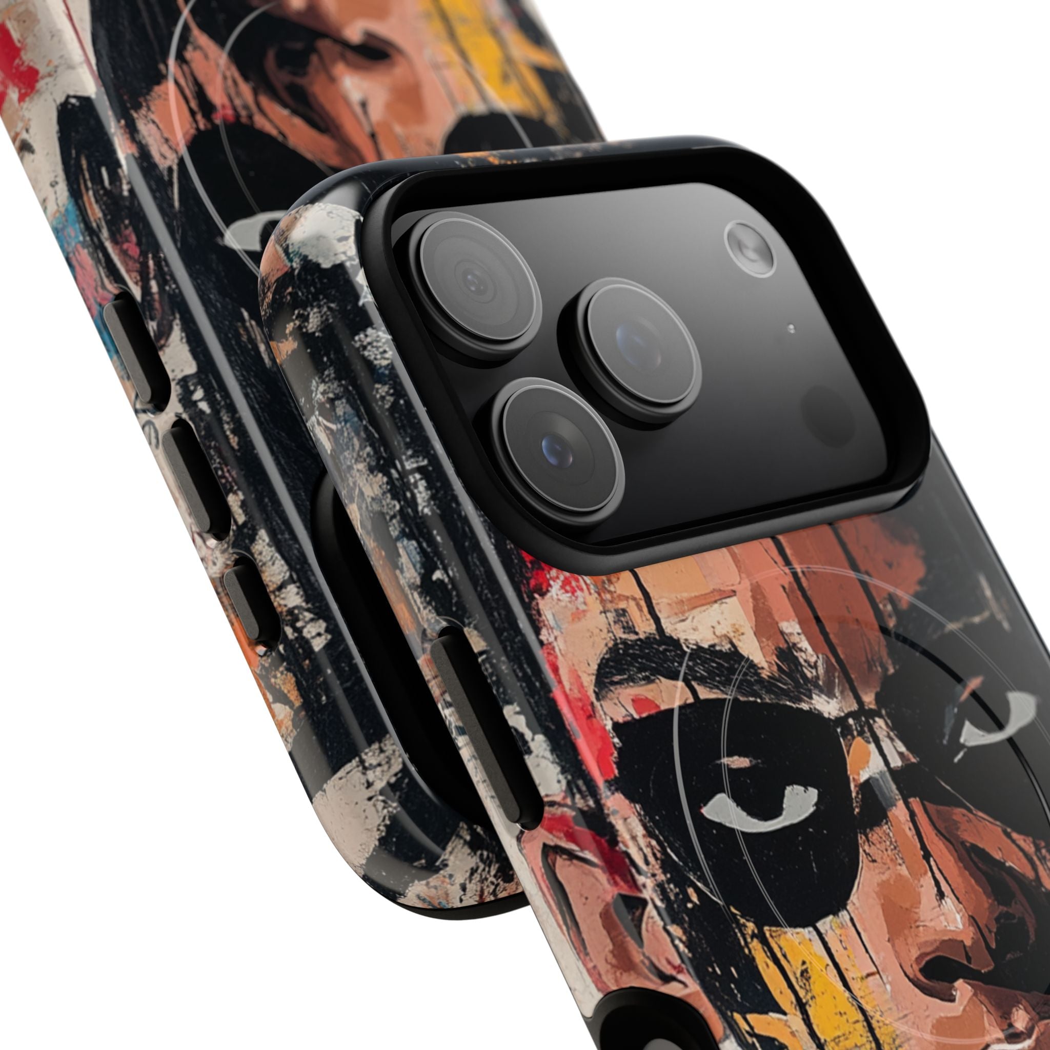 Masked Portrait Drips iPhone 17 Pro Case - Tough+ - CASE•BOB