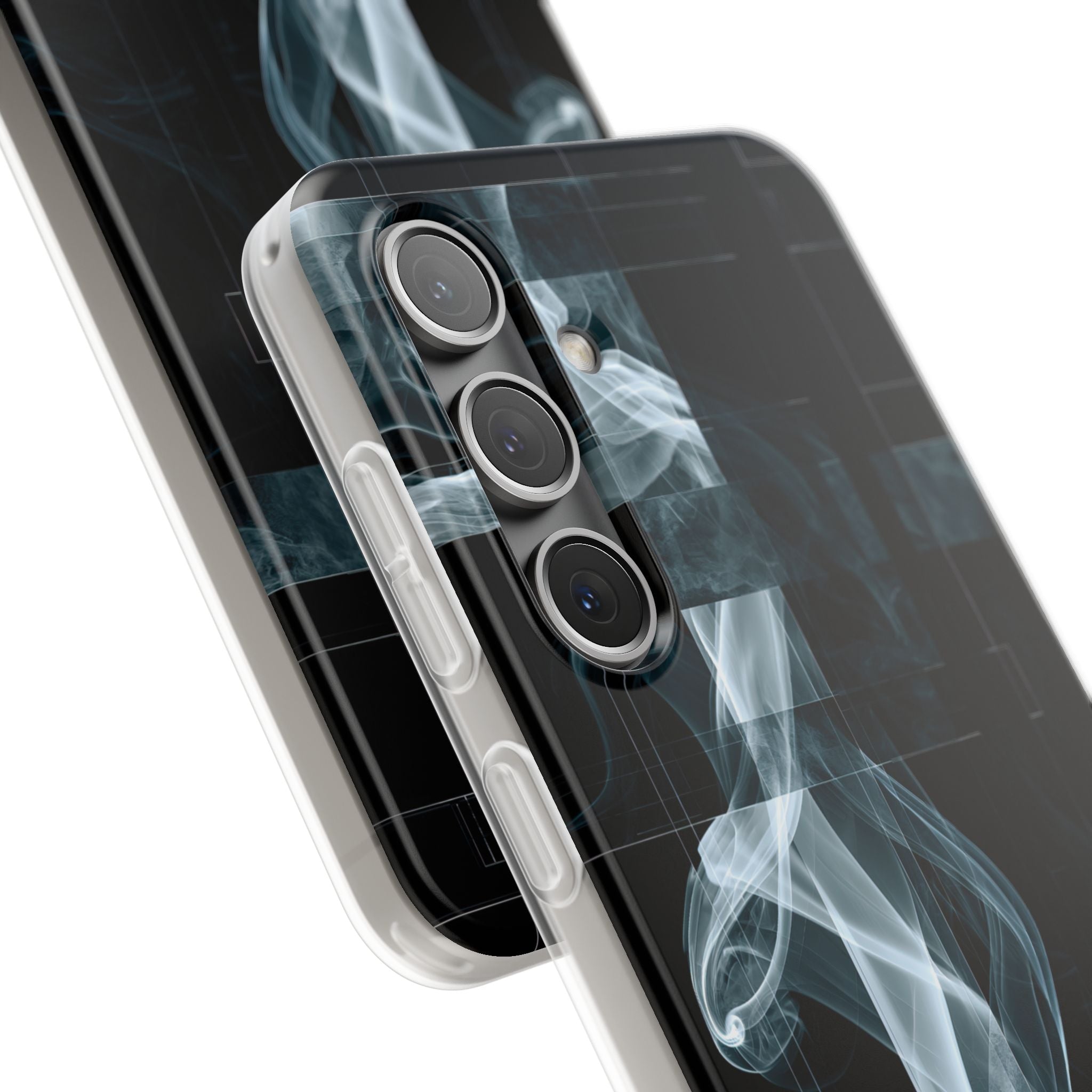 Black Lite Phone Case for Samsung - Arctic Vapor Grid