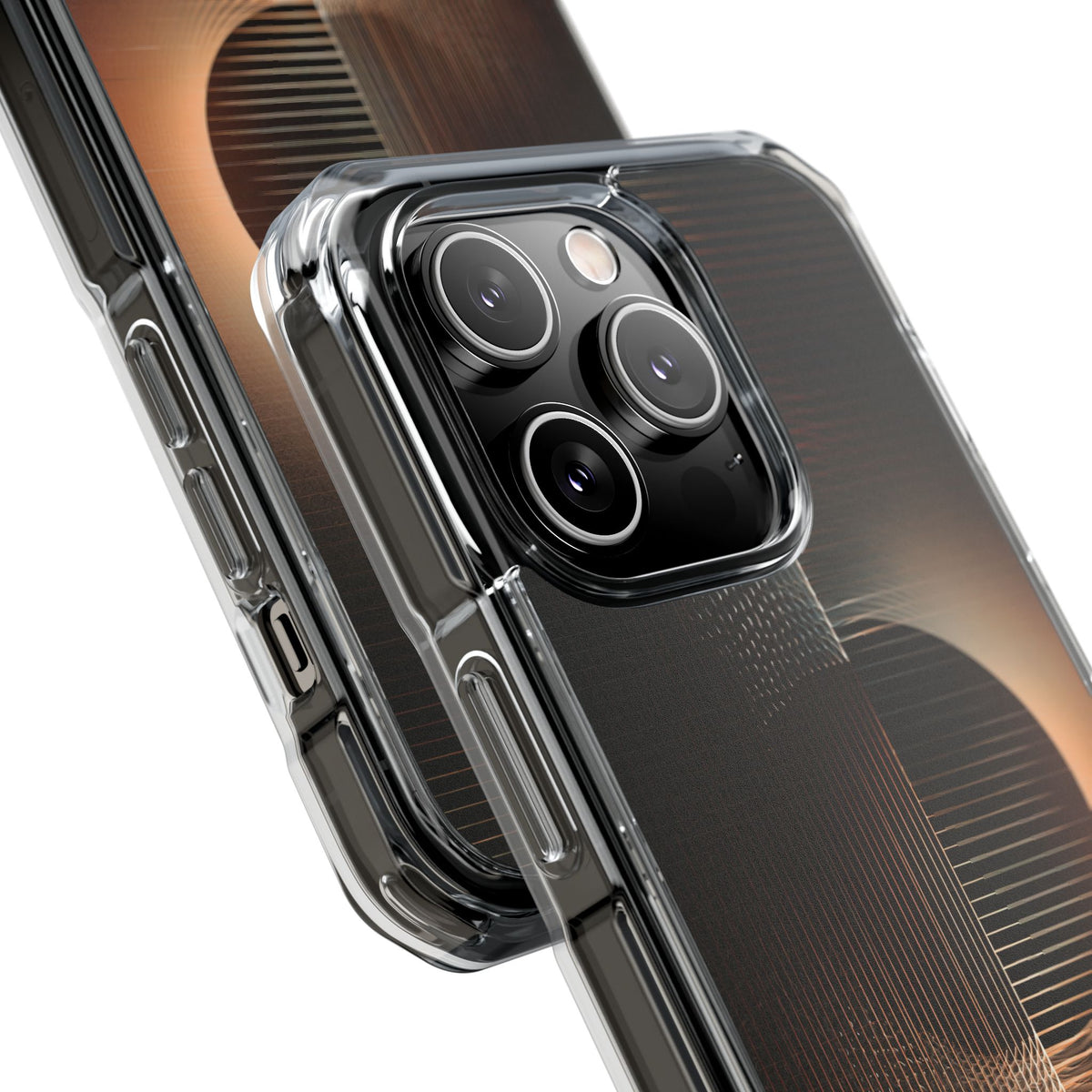 Amber Meridian · Clear Impact Magnetic Phone Case for iPhone · Black