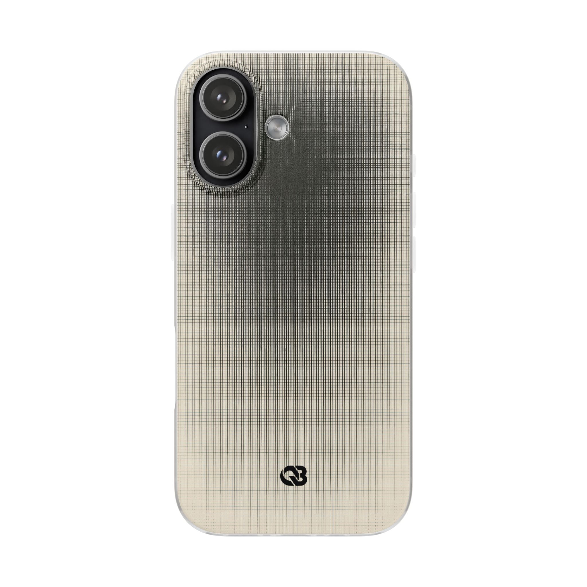 Beige Lite Phone Case for iPhone - Carbon Screen Grid