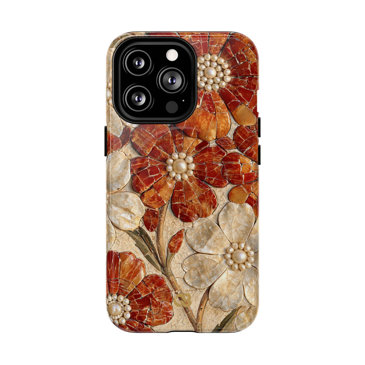 Carnelian Pearl Bloom · Tough 2.0 Magnetic Phone Case for iPhone · Orange