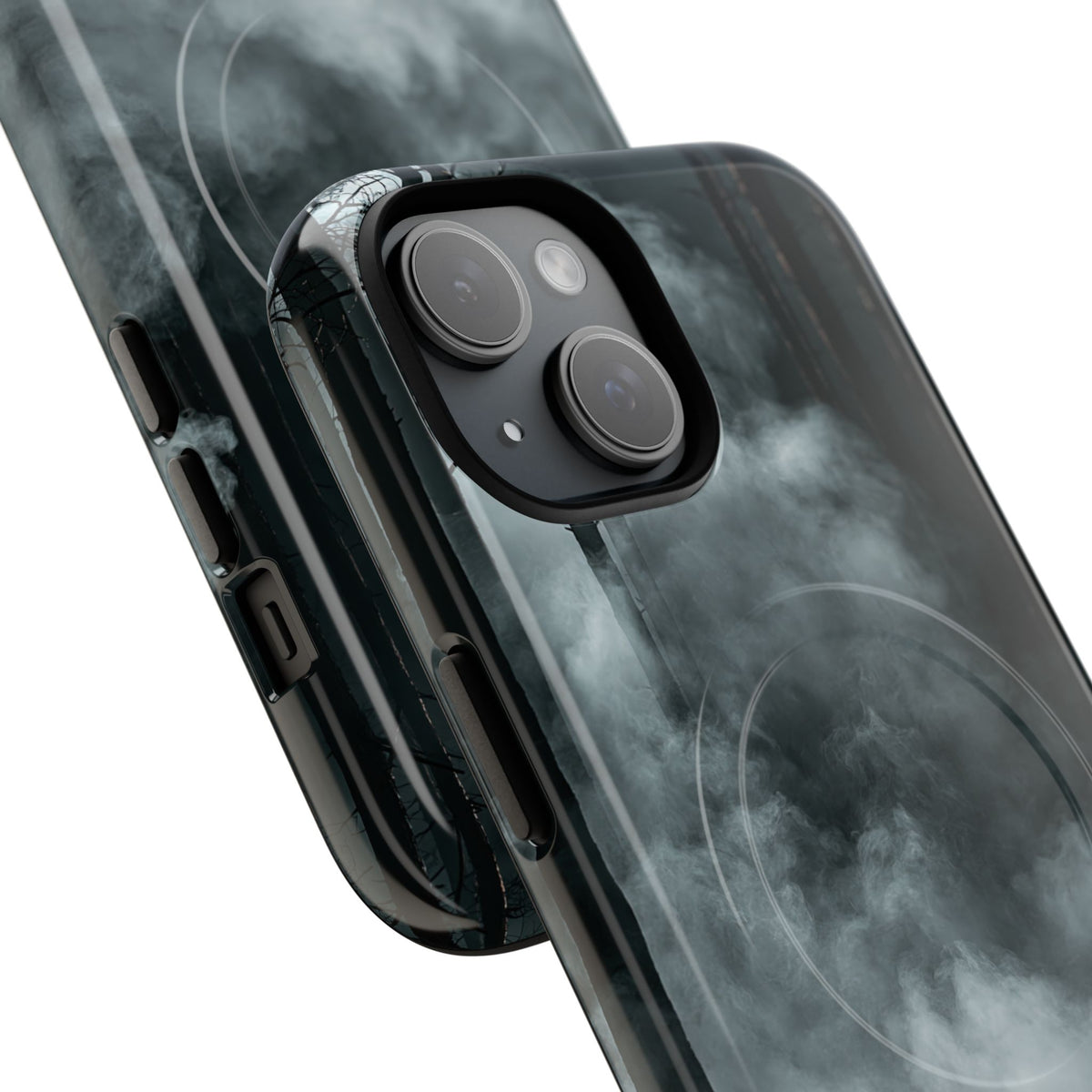 Shadowed Pine Mist · Tough 2.0 Magnetic Phone Case for iPhone · Black