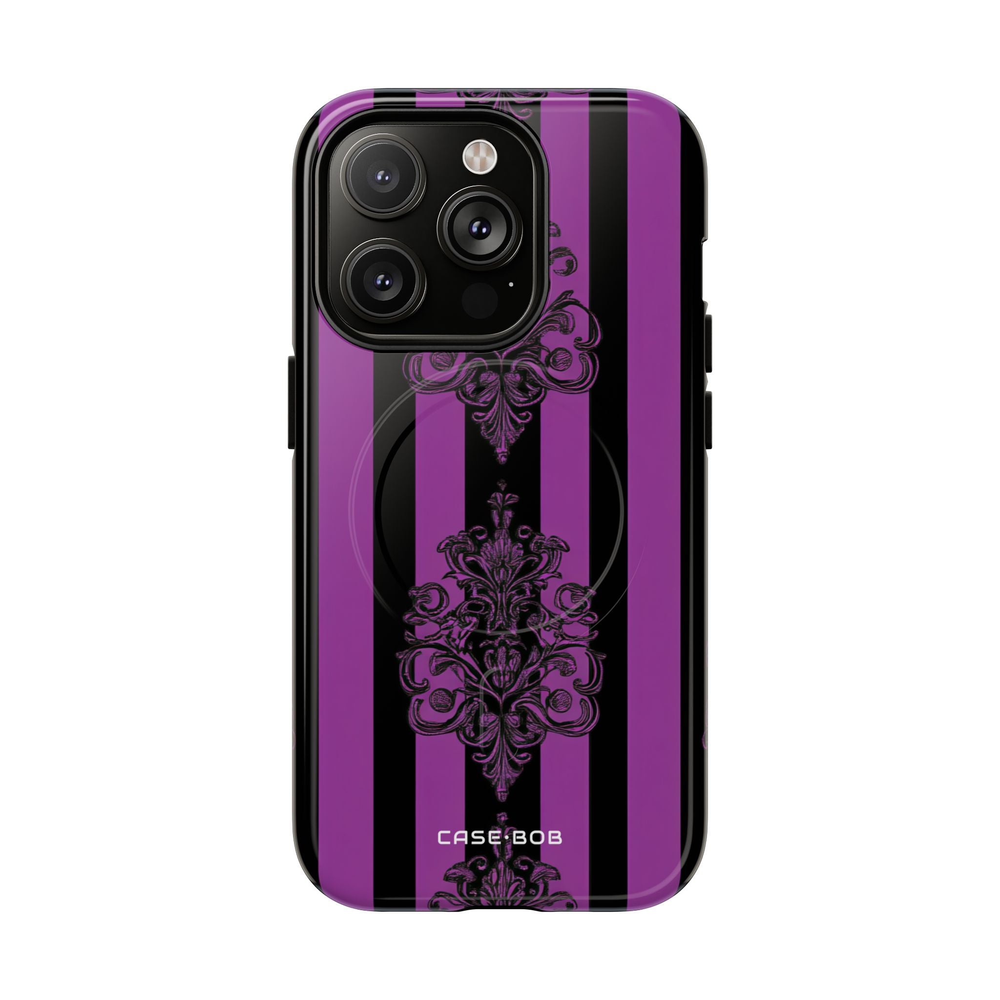 Damask Elegance Purple iPhone 14 Pro Case - Tough+