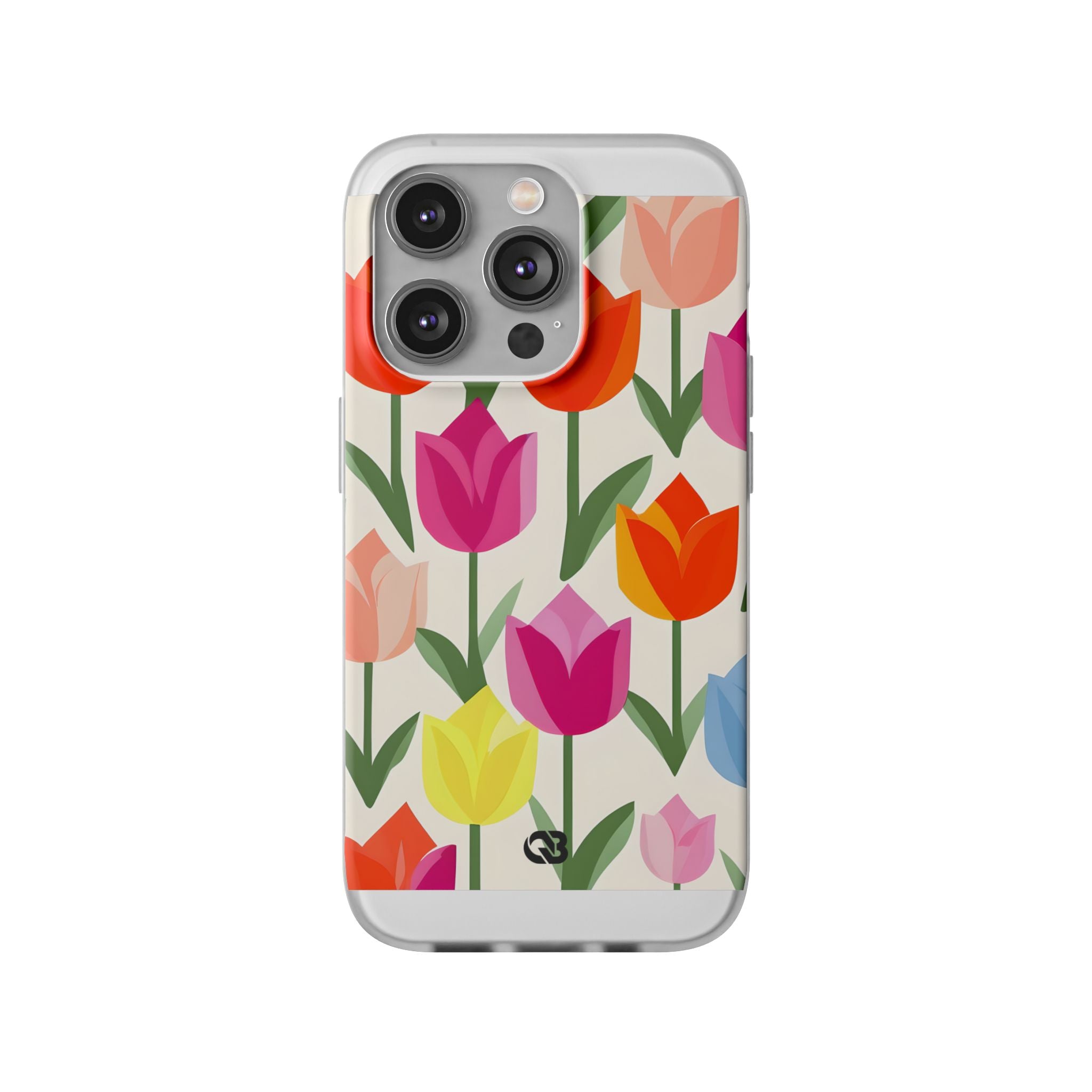 Vibrant Petal Grid · Soft Phone Case for iPhone