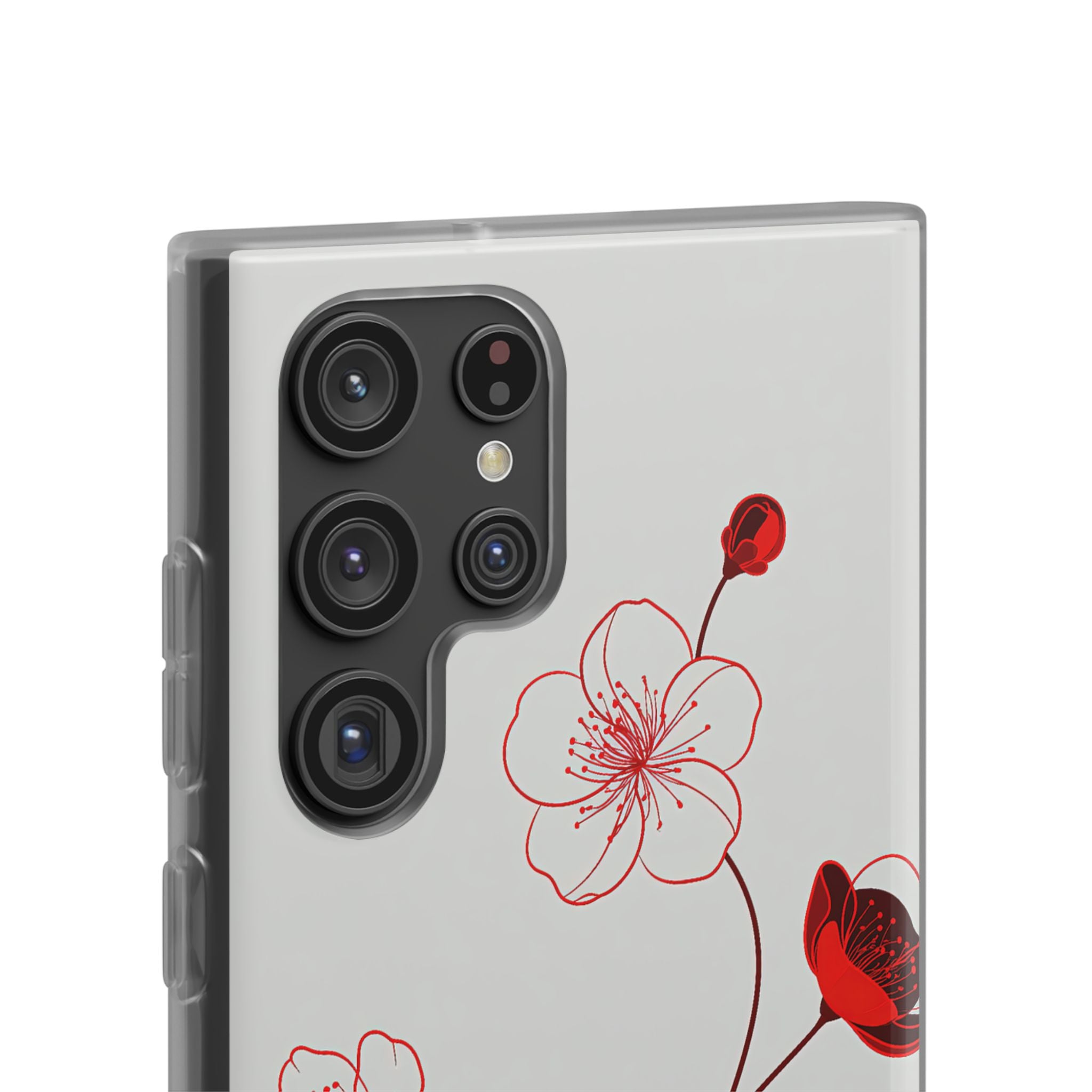Red Lite Phone Case for Samsung - Kyoto Ember Bloom