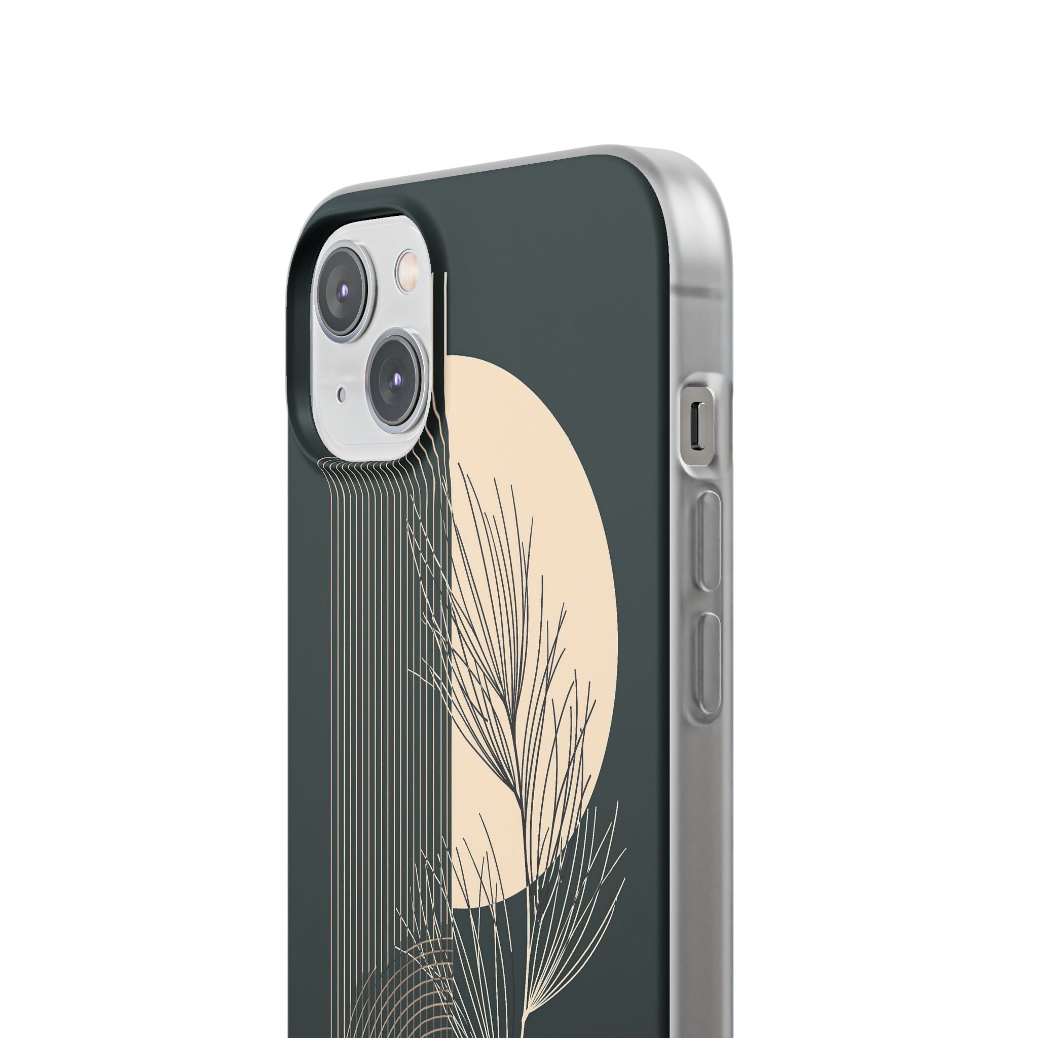 Black Lite Phone Case for iPhone - Obsidian Sand Willow