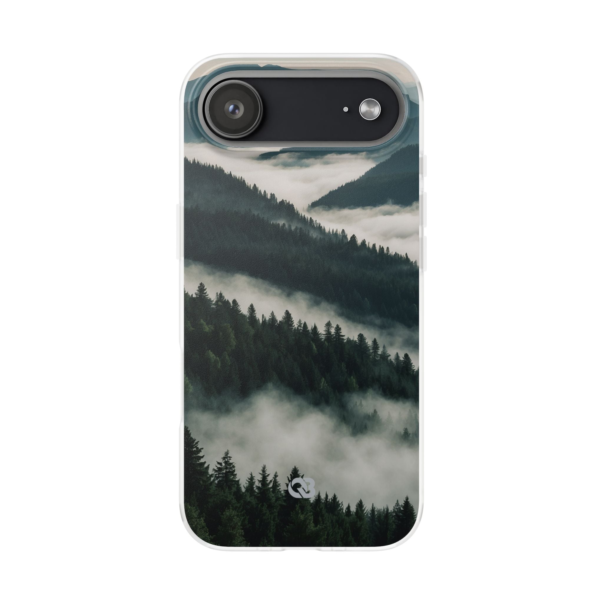 Misty Pine Peaks · Soft Hoesje voor iPhone