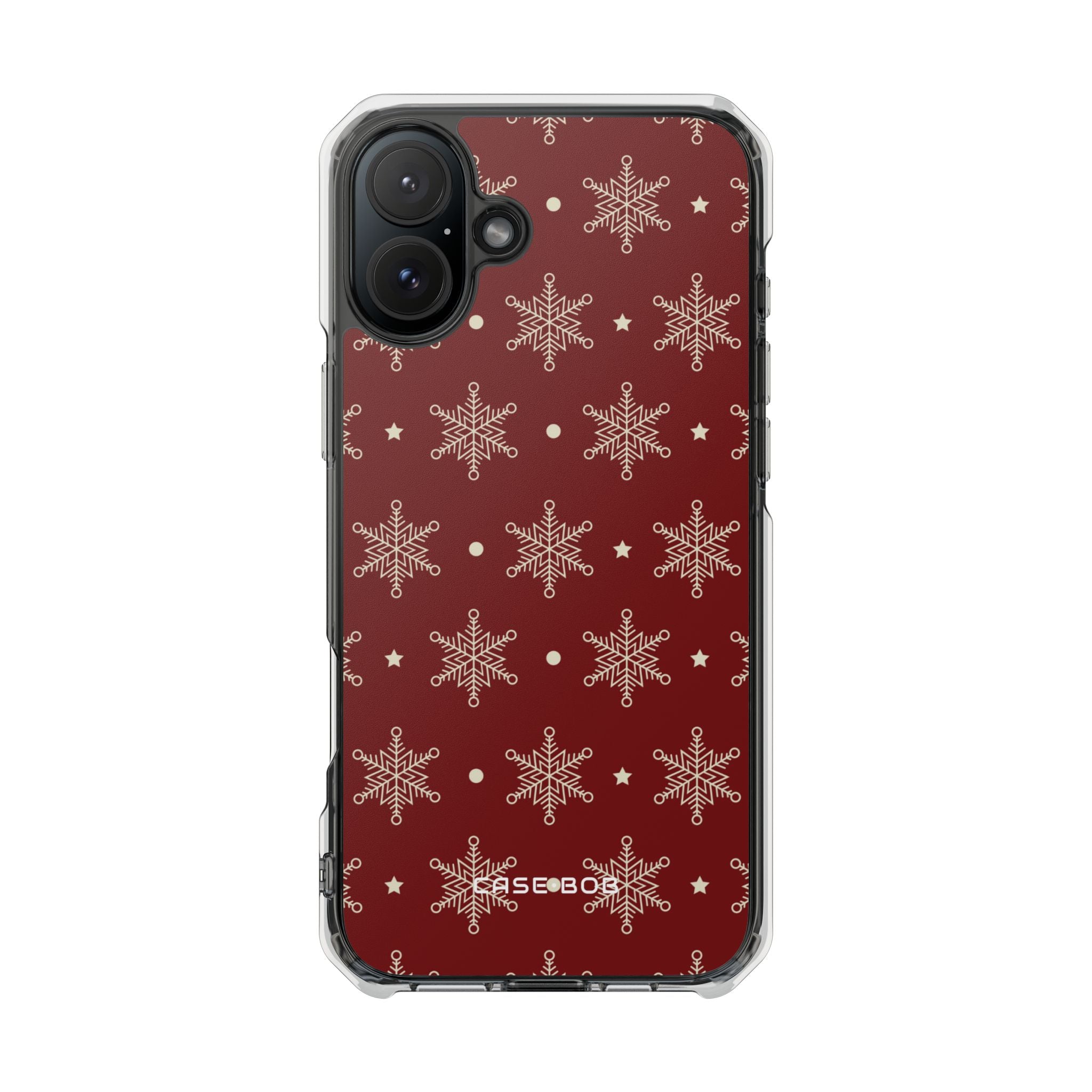 Cream Schneeflocke Crimson iPhone 16 Plus Case - Impact