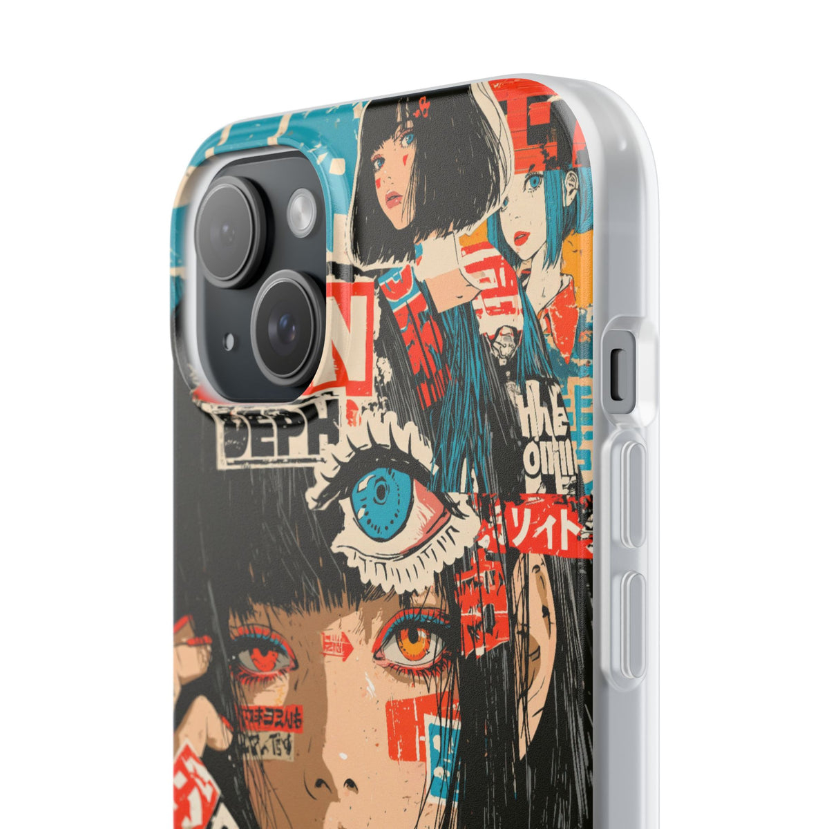 Shibuya Street Collage · Lite Phone Case for iPhone · Red