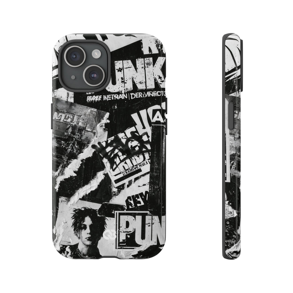 Underground Punk Collage · Tough Phone Case for iPhone · Black