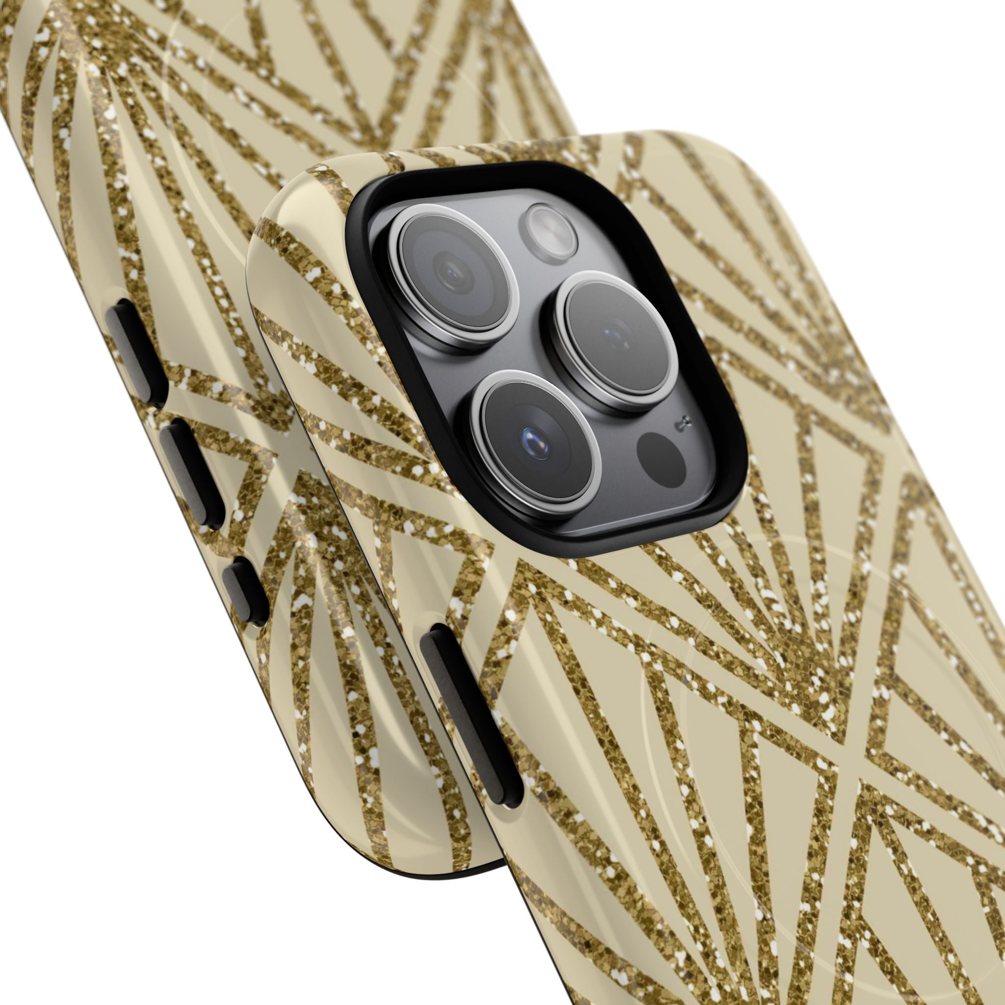 Gold Diamant Strahlen iPhone 15 Pro Case - Tough+