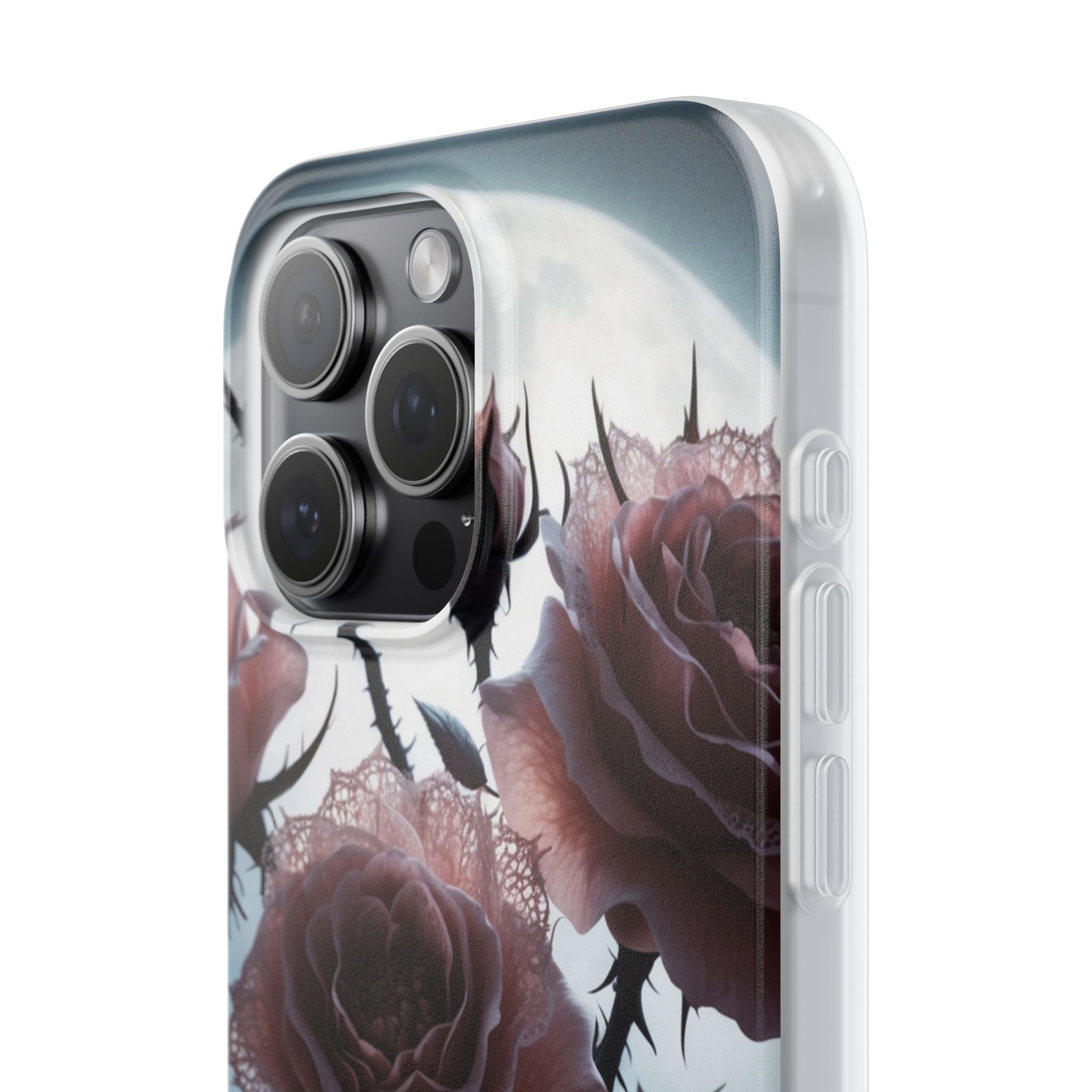 Luminous Rose Thorns iPhone 15 Pro Max Case - Soft