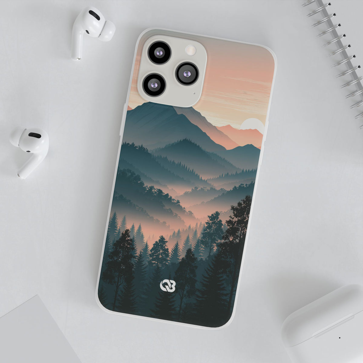 Misty Pine Summit · Lite Phone Case for iPhone · Green