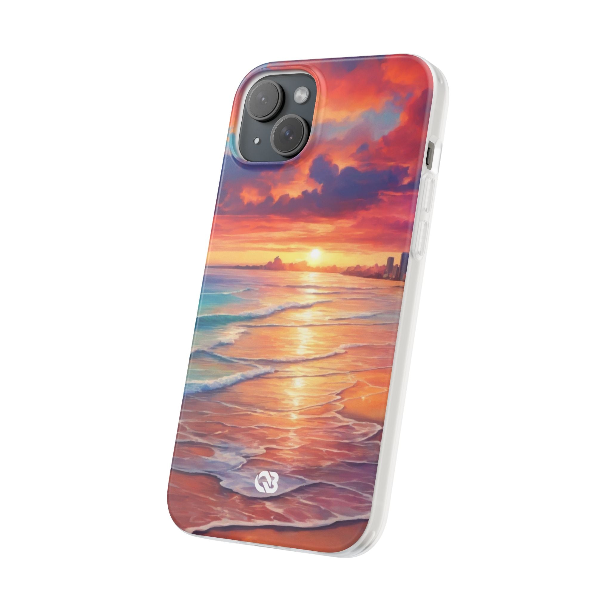 Crimson Shore Horizon · Soft Handyhülle für iPhone