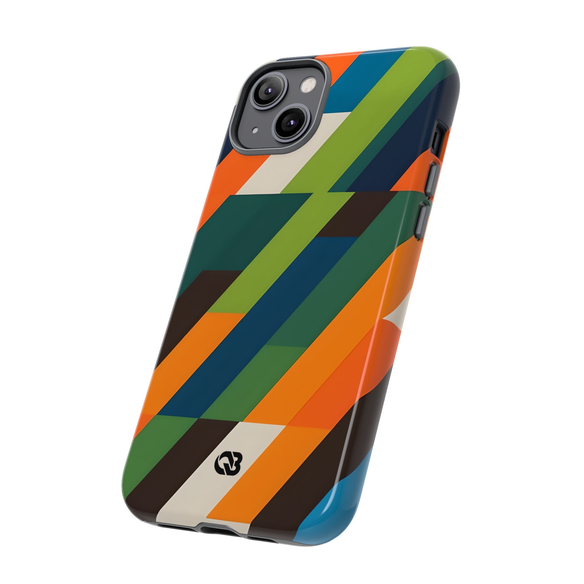 Custodia Retro Mosaico Angolata · Tough per iPhone