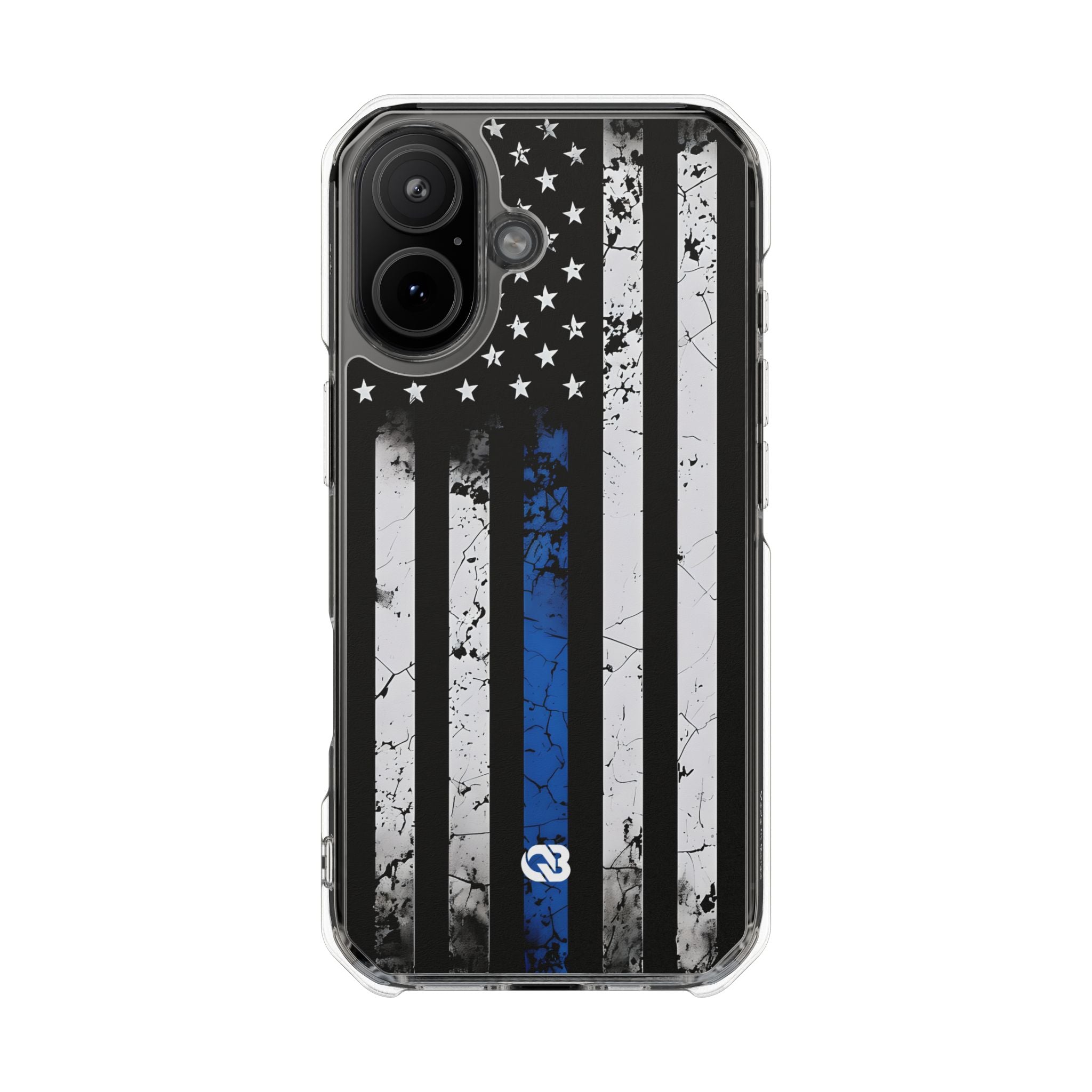 Gritty Cobalt Flag · Impact Phone Case for iPhone · Magsafe