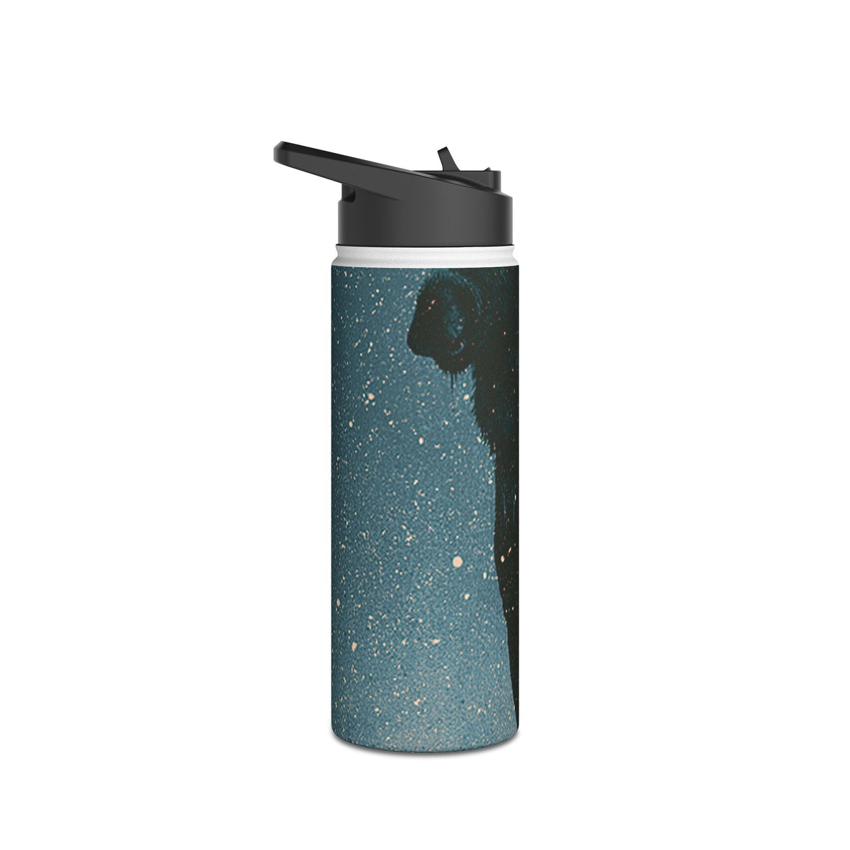 Nordic Boreal Moose · Insulated Water Bottle · Blue