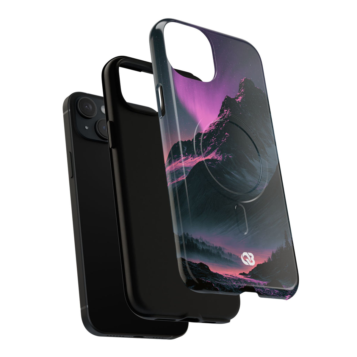 Arctic Aurora Summit · Tough 2.0 Magnetic Phone Case for iPhone · Black