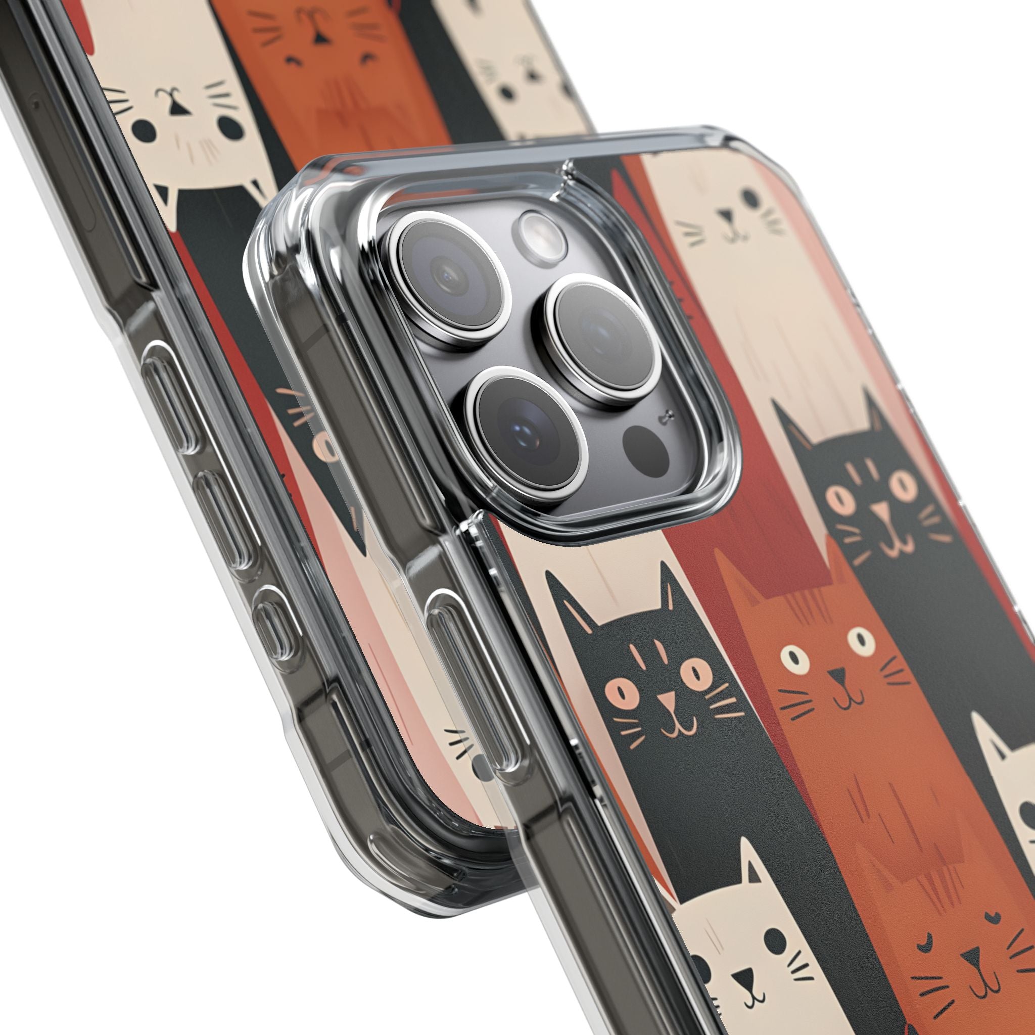 Verlängerte Katzen Schwarze iPhone 15 Pro Max Case - Impact