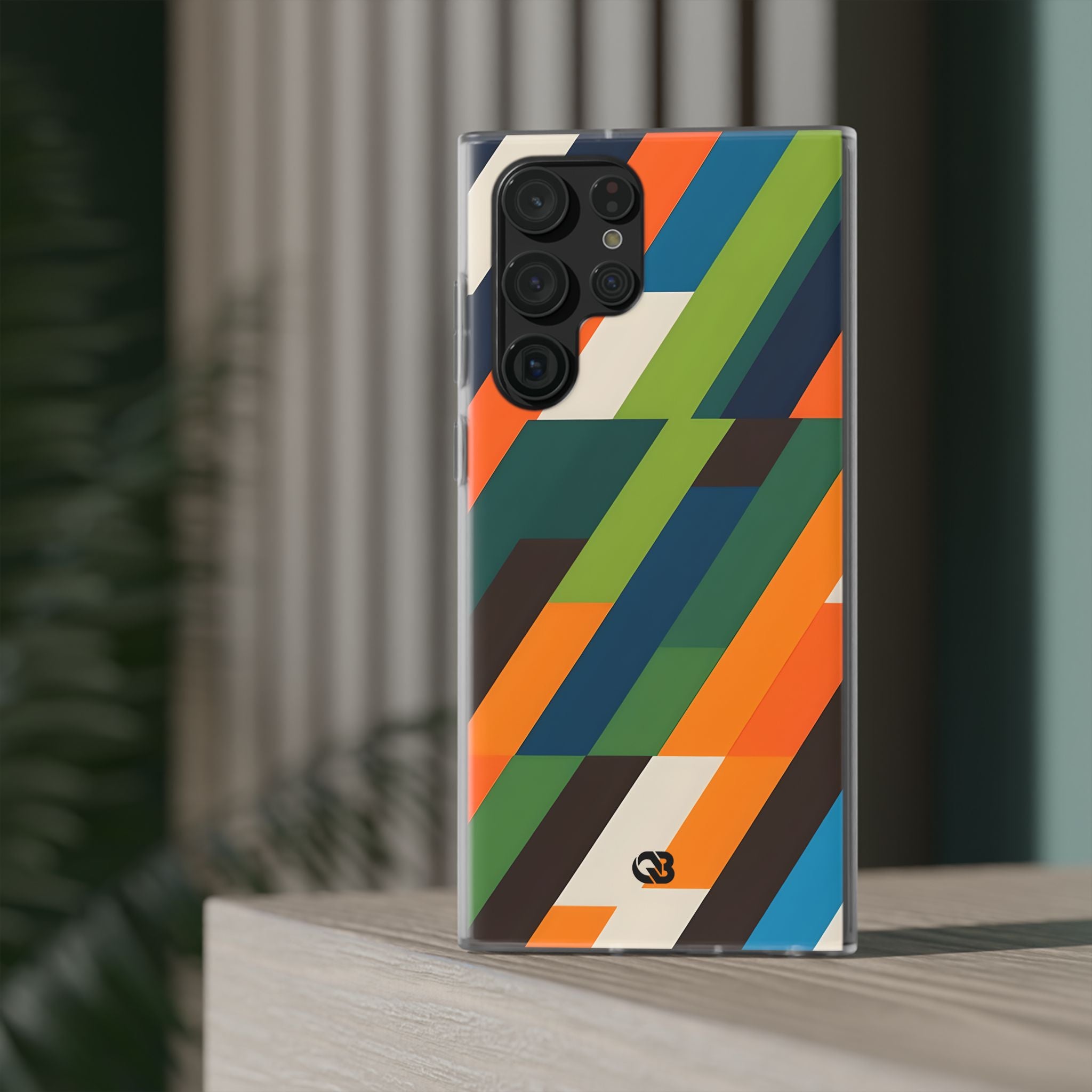 Angled Retro Mosaic · Soft Custodia per Samsung