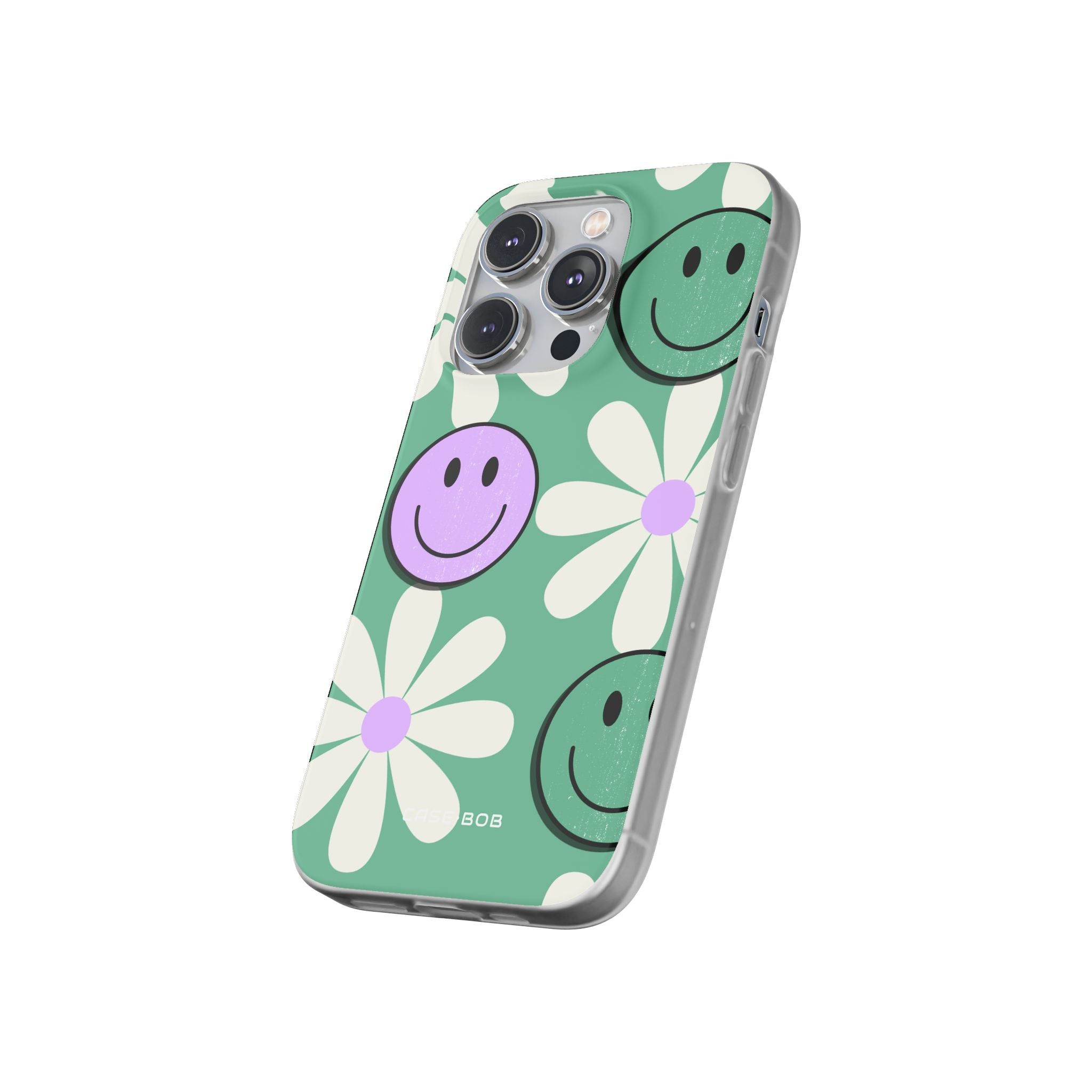 Smiley Daisy Glow iPhone 14 Pro Case - Soft