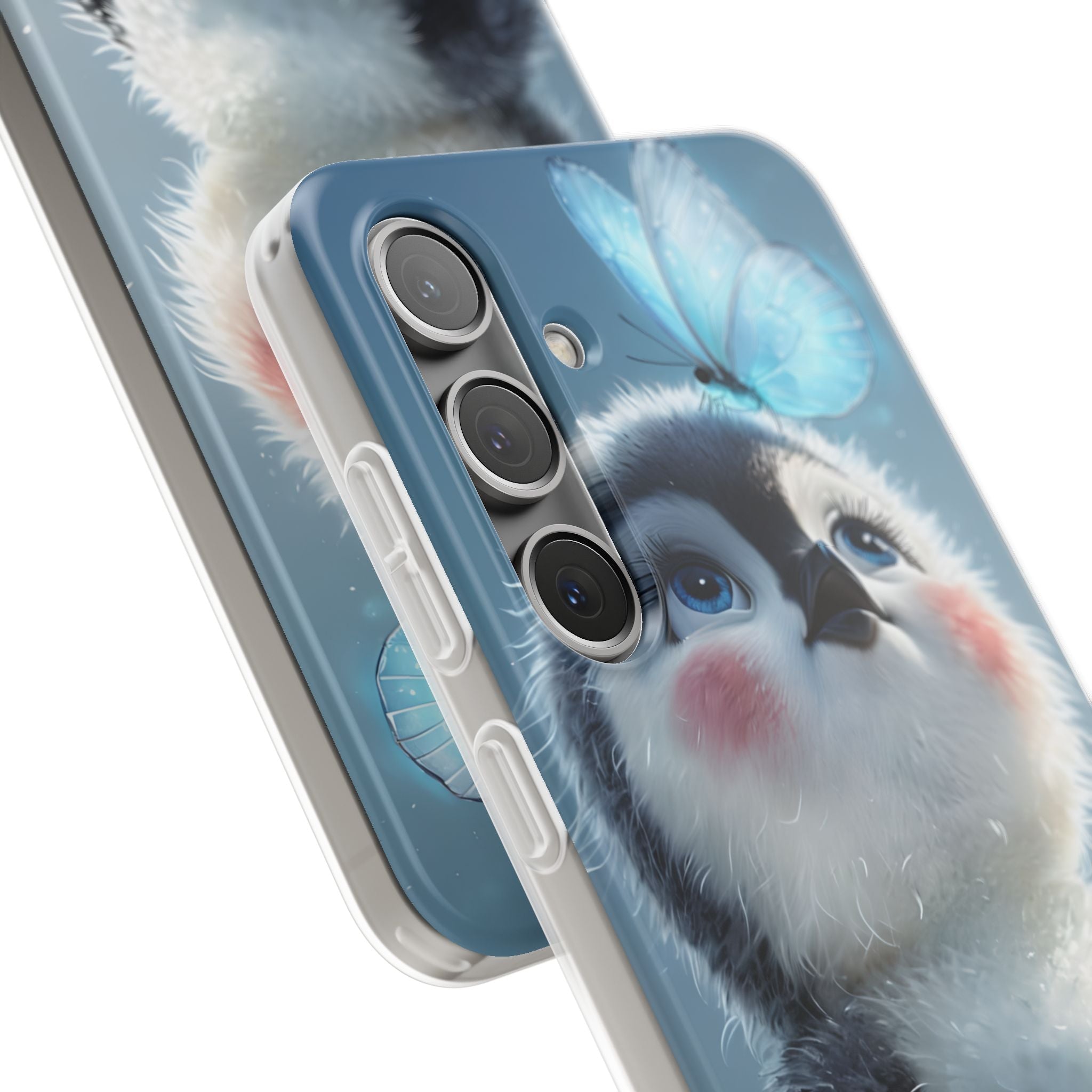 Frosty Penguin Glow · Soft Phone Case for Samsung