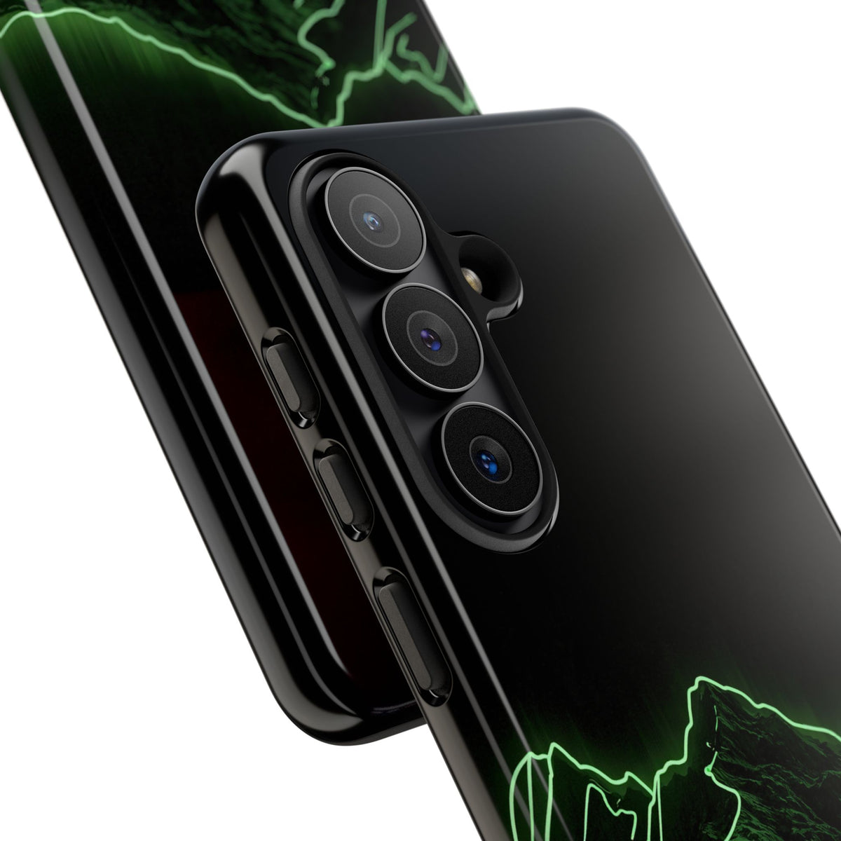Nordic Mountain Contour · Tough Phone Case for Samsung · Black