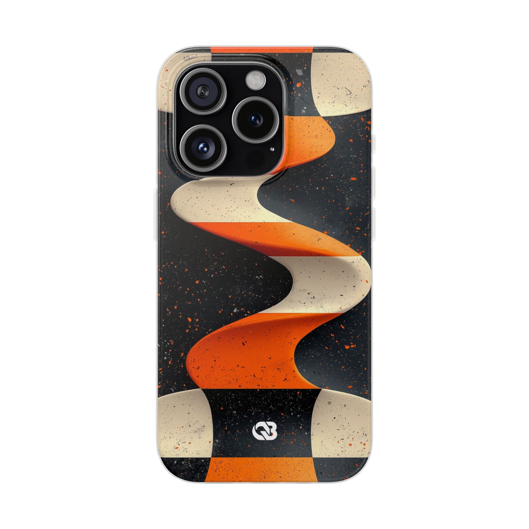 Orange Grit Twist · Coque de téléphone Soft pour iPhone
