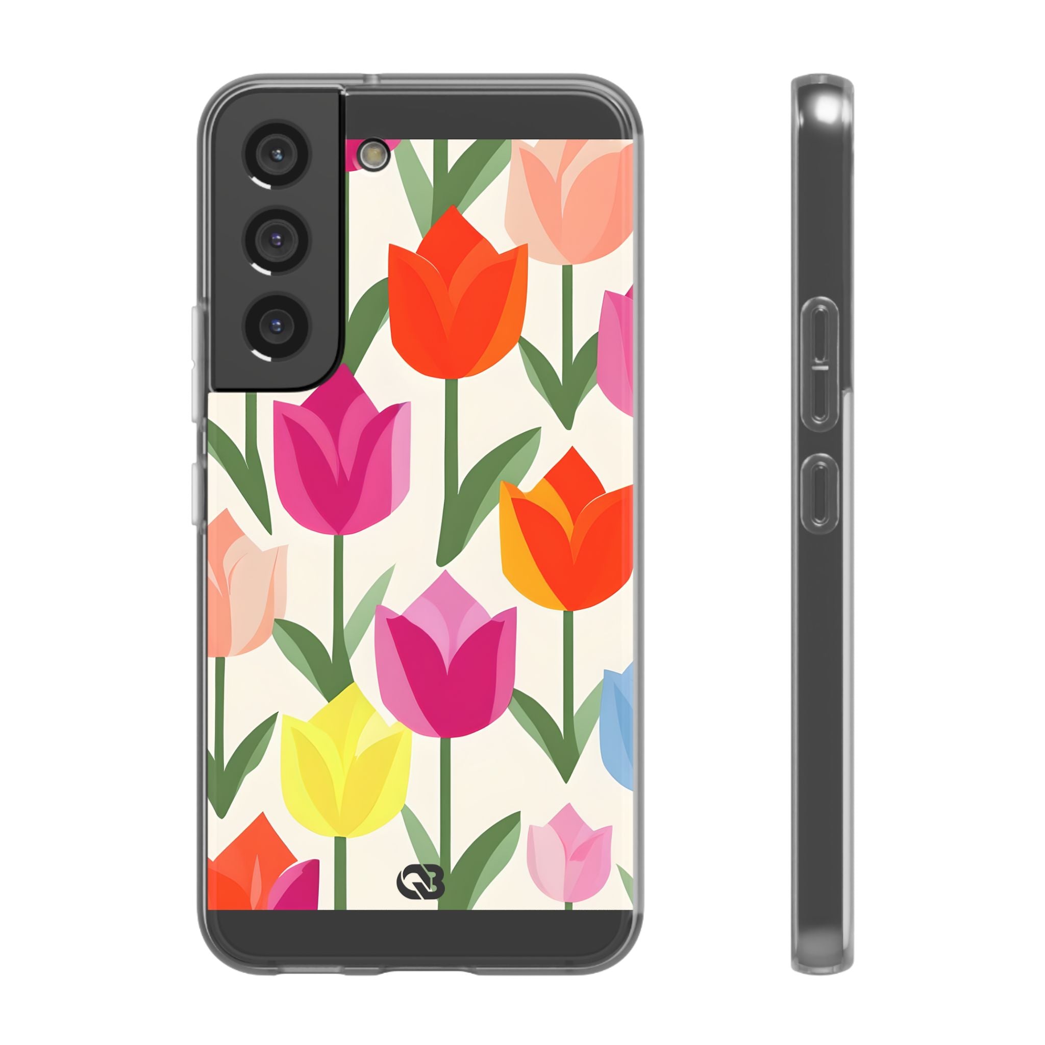 Vibrant Petal Grid · Soft Handyhülle für Samsung