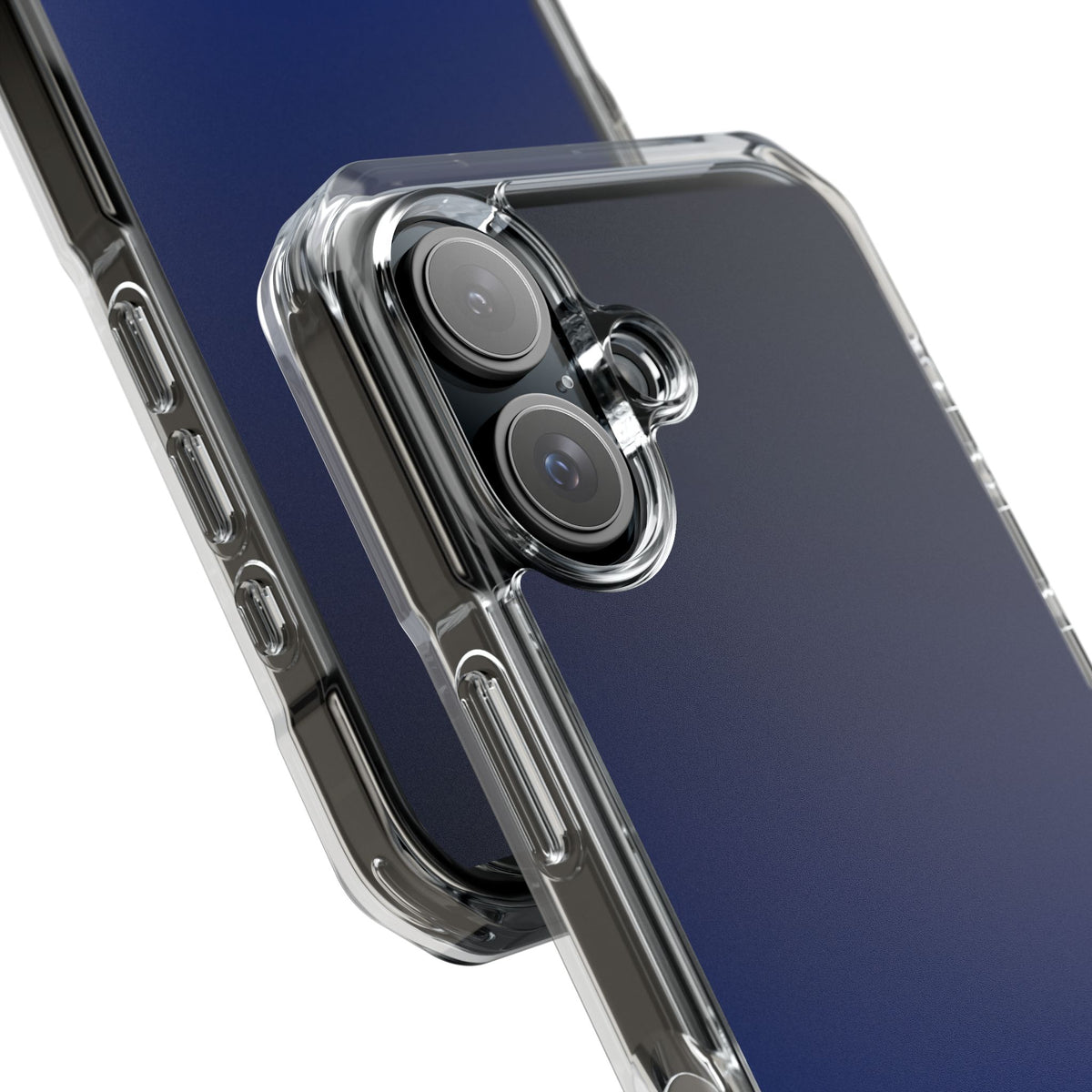 Midnight Cobalt Gradient · Clear Impact Magnetic Phone Case for iPhone · Blue