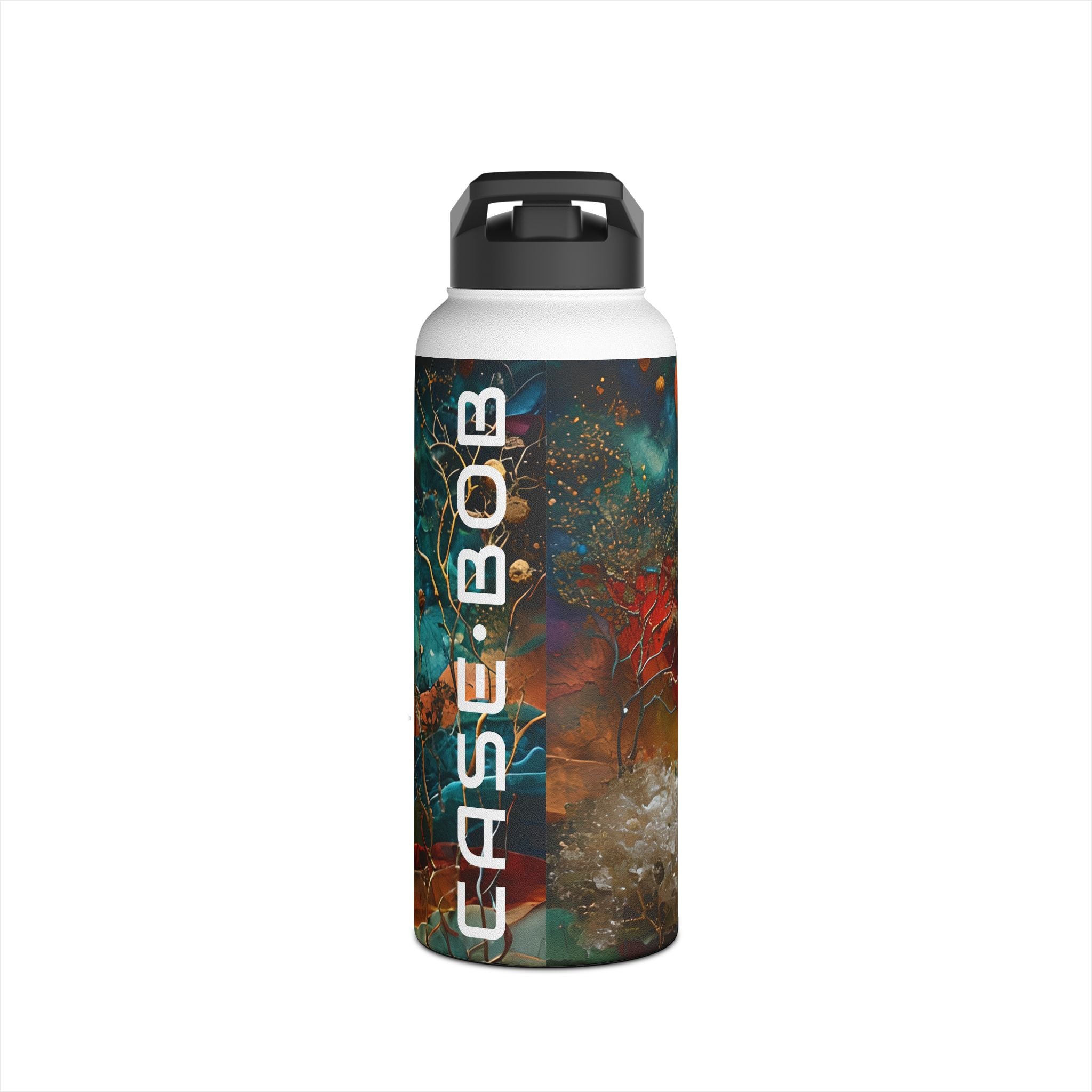 Solar Orbit Orange - Stainless Steel Water Bottle
