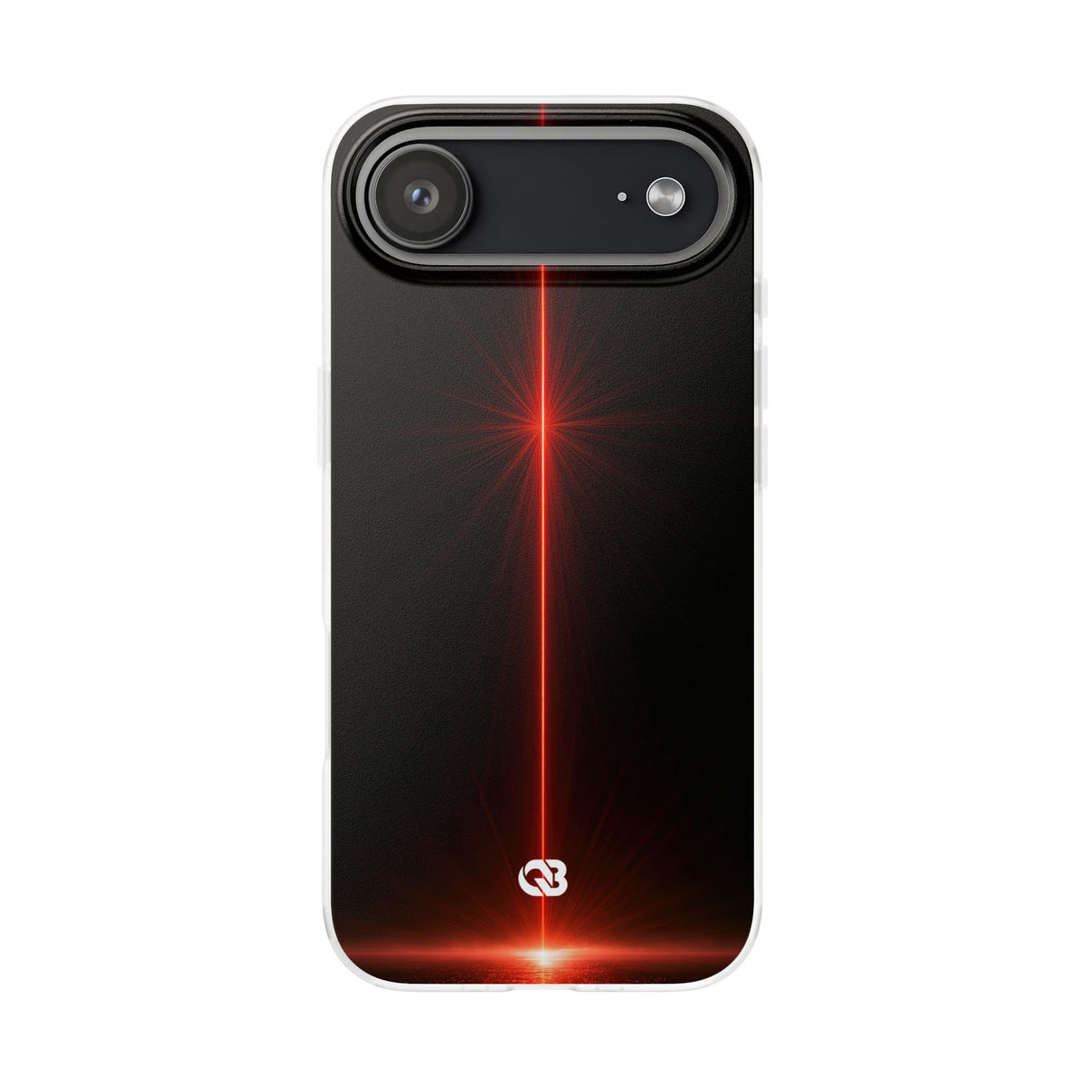 Red Lite Phone Case for iPhone - Crimson Flare Vector