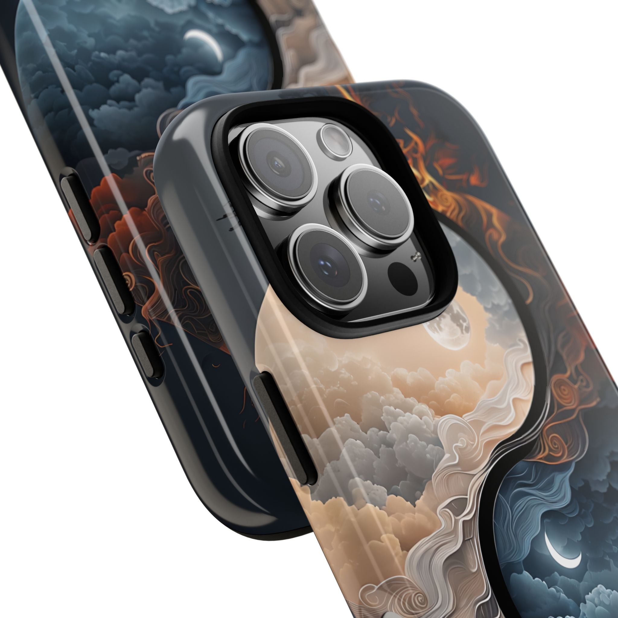 Lunar Fire Balance · Tough Fundas para teléfono para iPhone