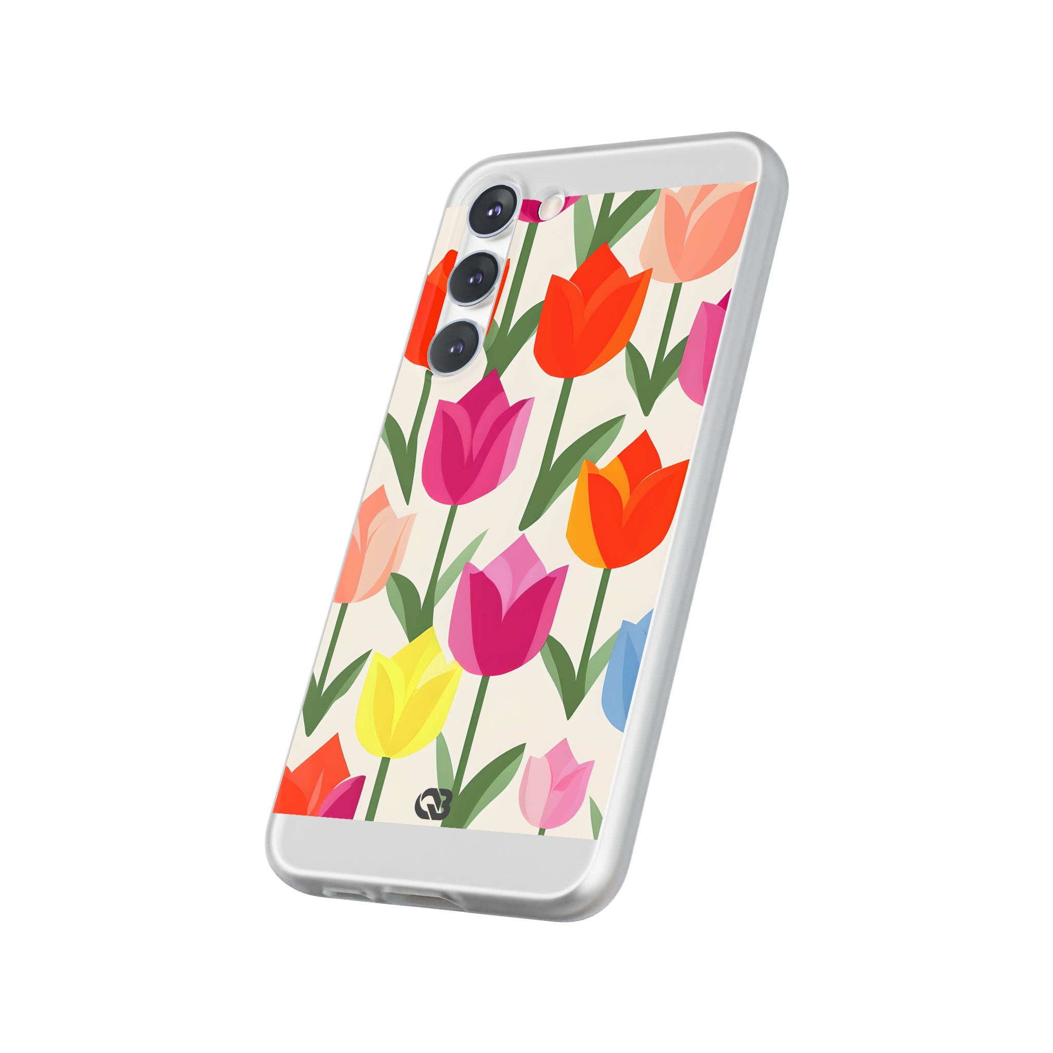 Vibrant Petal Grid · Soft Handyhülle für Samsung