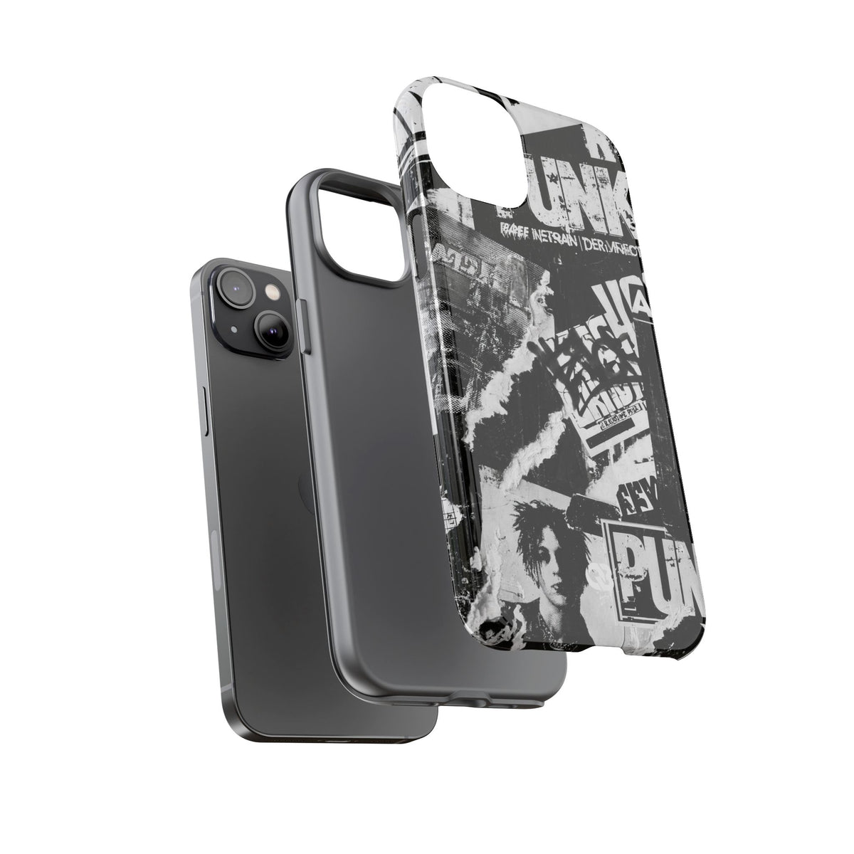 Underground Punk Collage · Tough Phone Case for iPhone · Black