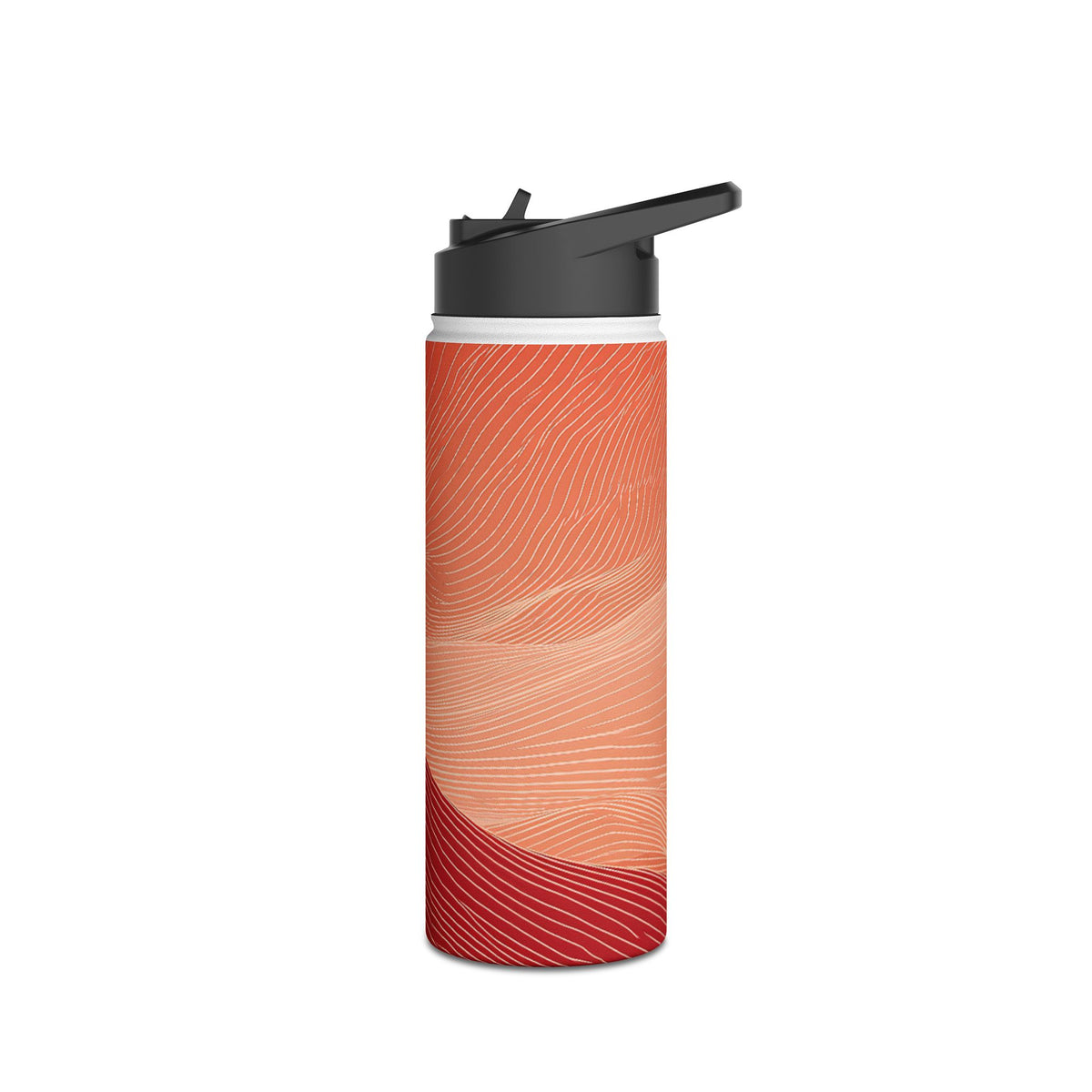 Crimson Dune Horizon · Insulated Water Bottle · Red