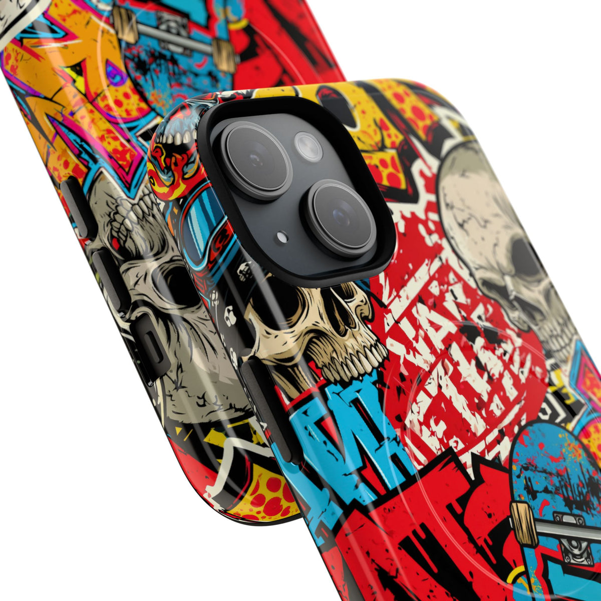Skate Skull Riot · Tough 2.0 Magnetic Phone Case for iPhone · Red