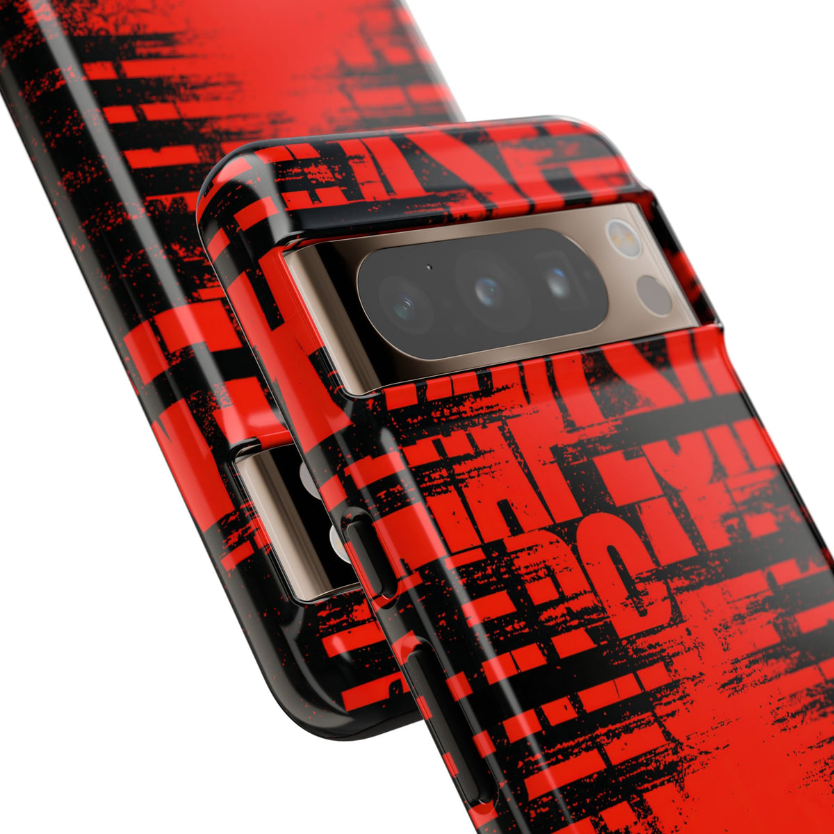 Crimson Redaction · Tough Phone Case for Pixel · Black