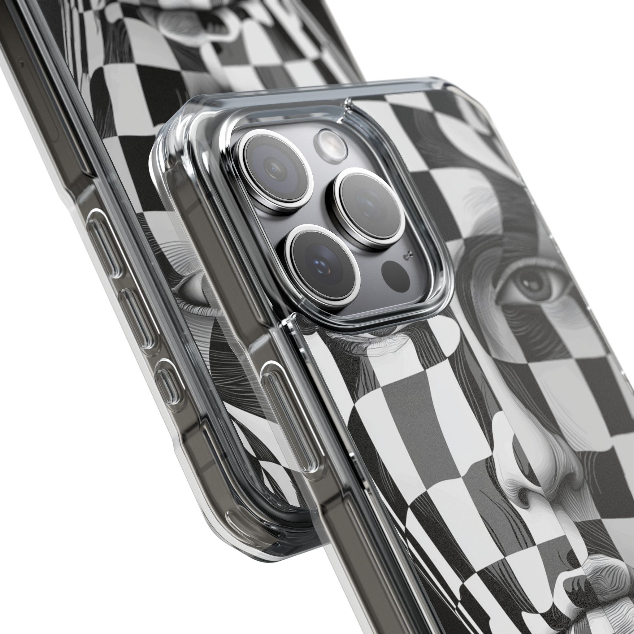 Checkered Face iPhone 15 Pro Max Case - Impact