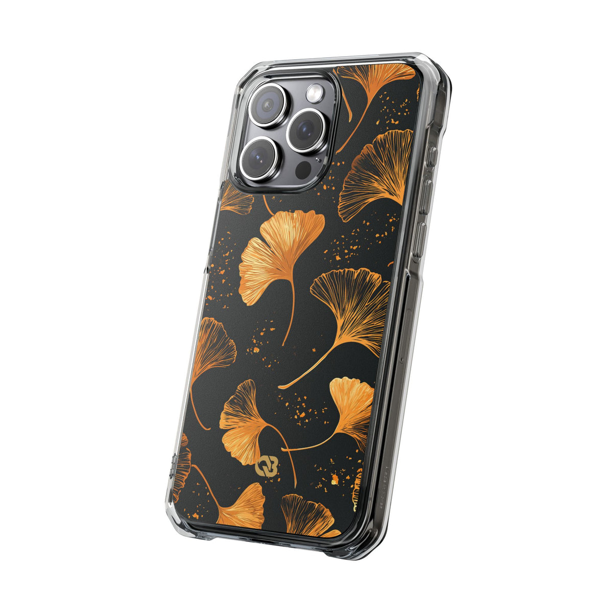 Gilded Ginkgo · Clear Impact Magnetic Phone Case for iPhone · Gold