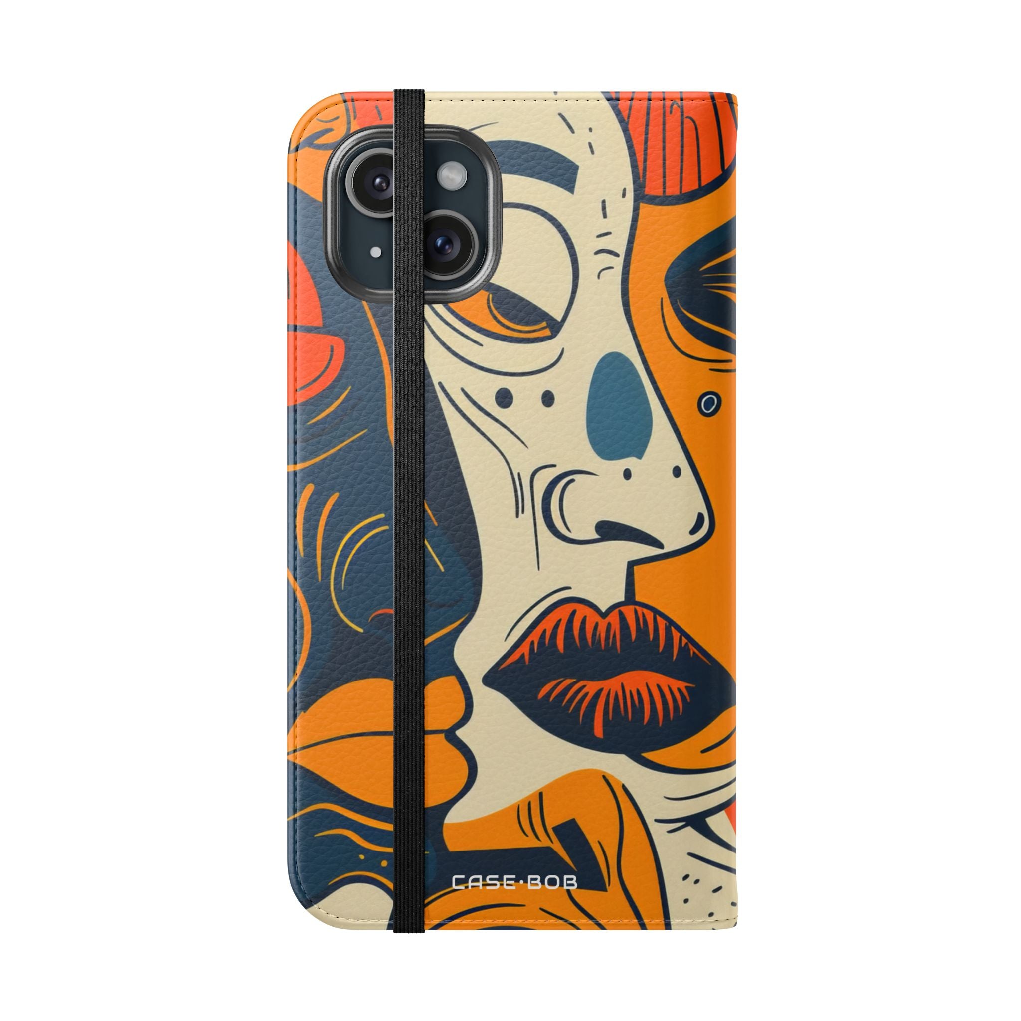 Overlapping Faces - iPhone 15 Plus Case - Wallet
