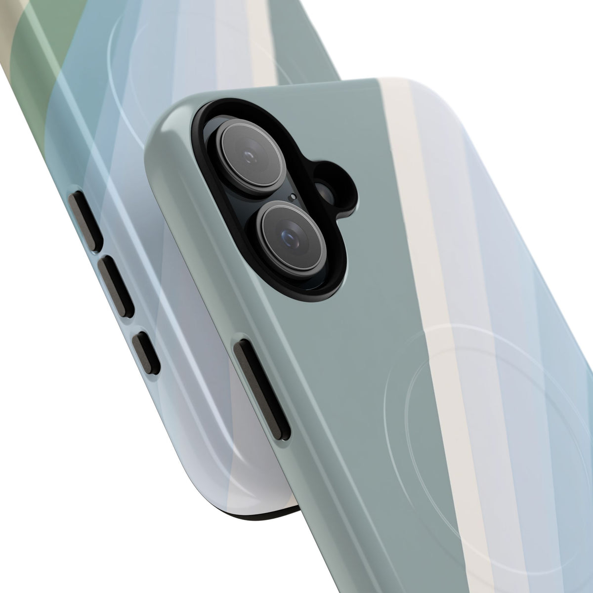 Green Tough 2.0 Magsafe Phone Case for iPhone - Sage Prism Beam