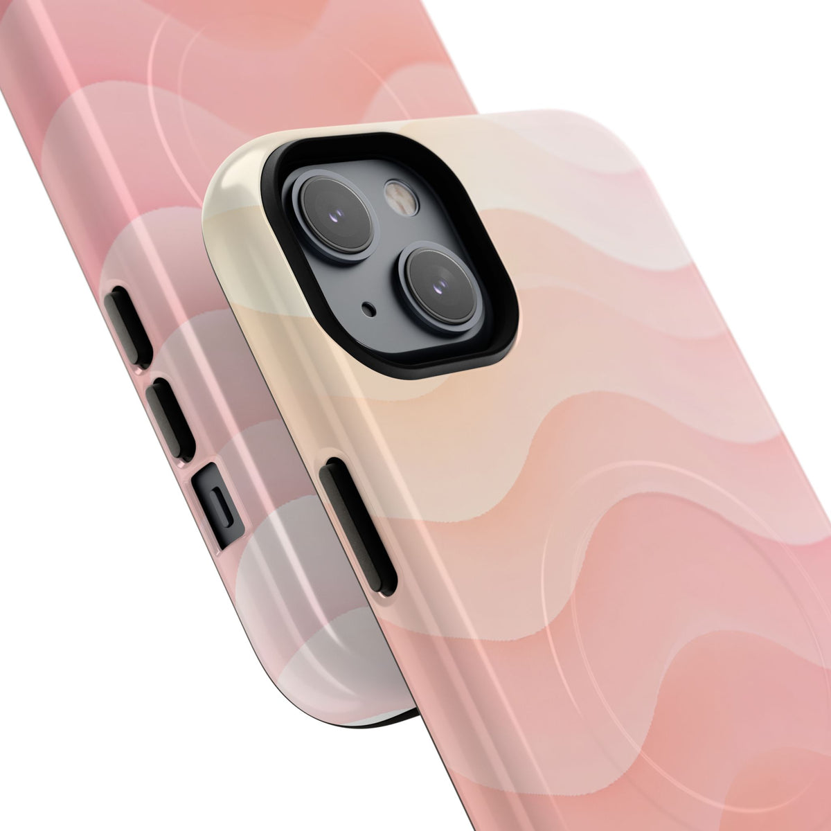 Blush Horizon Waves · Tough 2.0 Magnetic Phone Case for iPhone · Pink