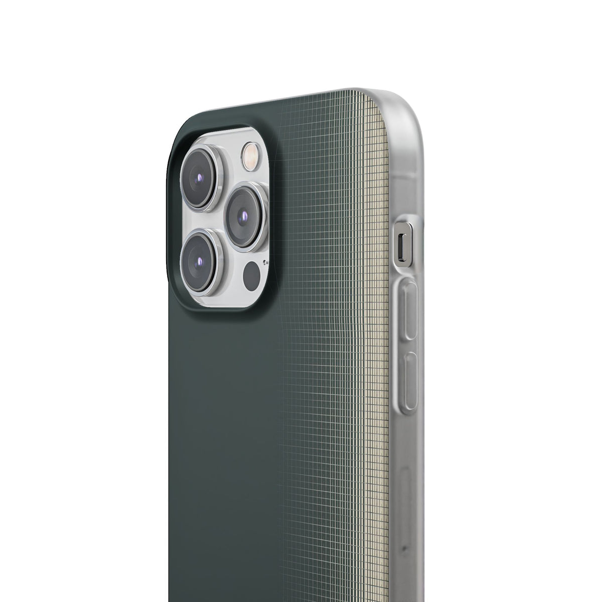 Grey Lite Phone Case for iPhone - Charcoal Tech Grid