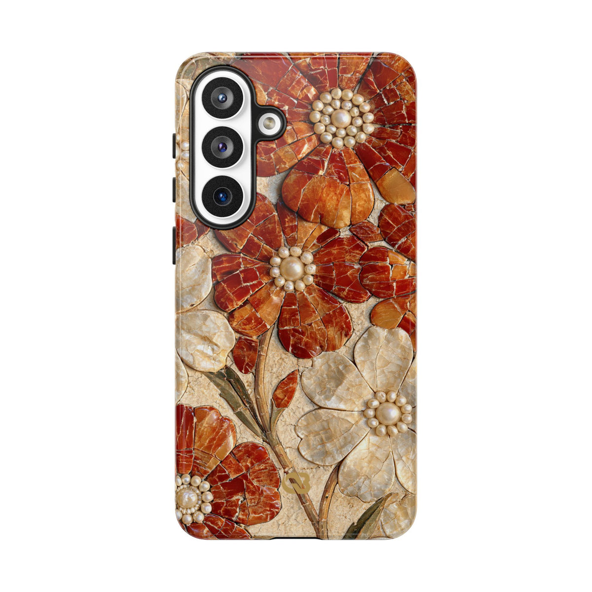Carnelian Pearl Bloom · Tough Phone Case for Samsung · Orange