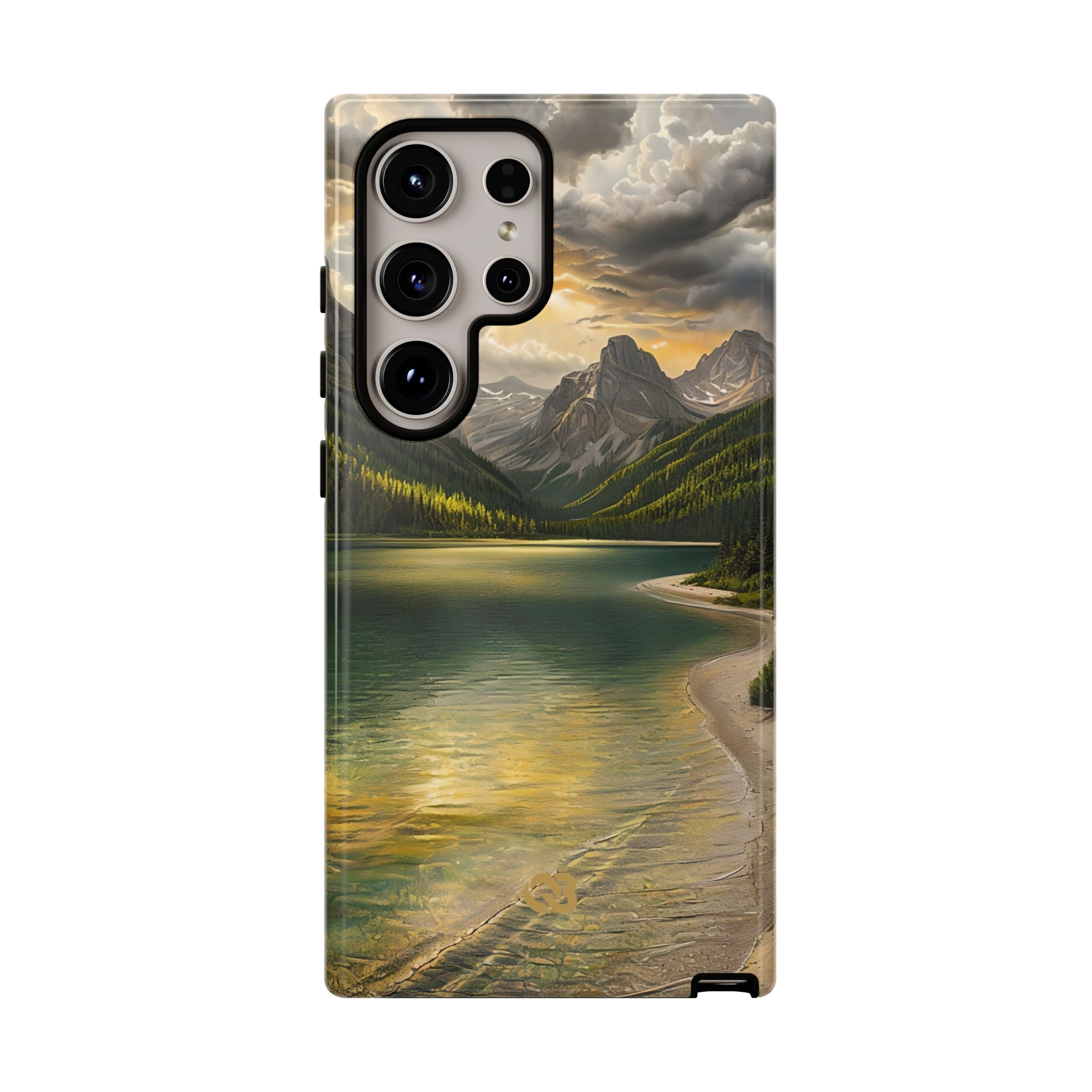 Gilded Mountain Lake · Tough Phone Case for Samsung