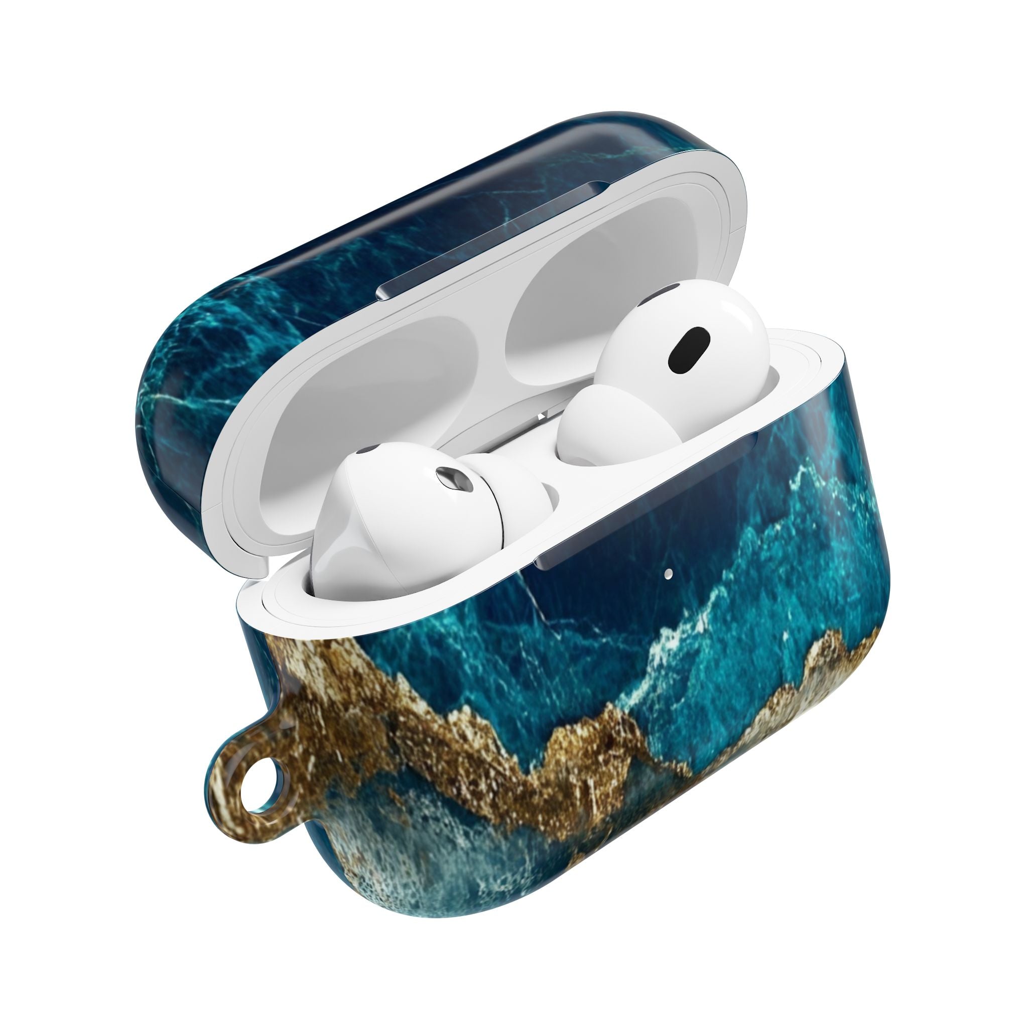 Golden Fracture Teal - AirPods Cover